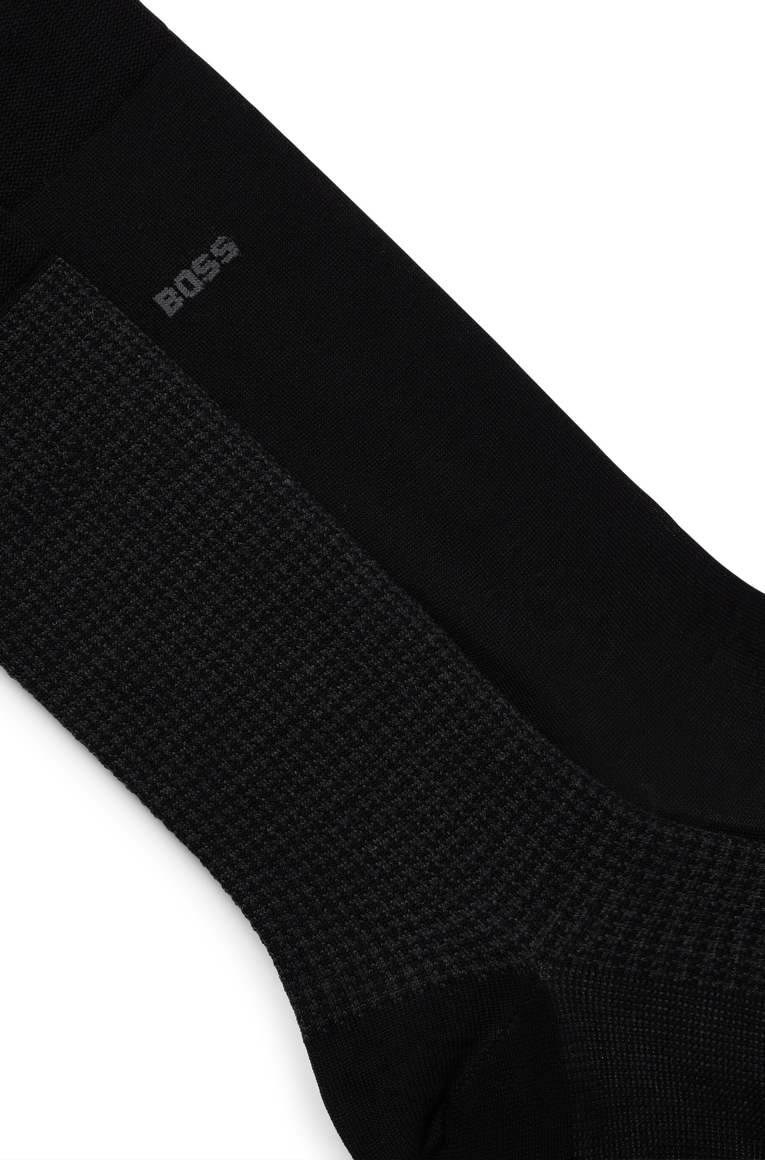 BOSS Socken »2P Houndstooth MC«, (Packung, 2 Paar, 2er Pack), mit eingesticktem Markenlogo