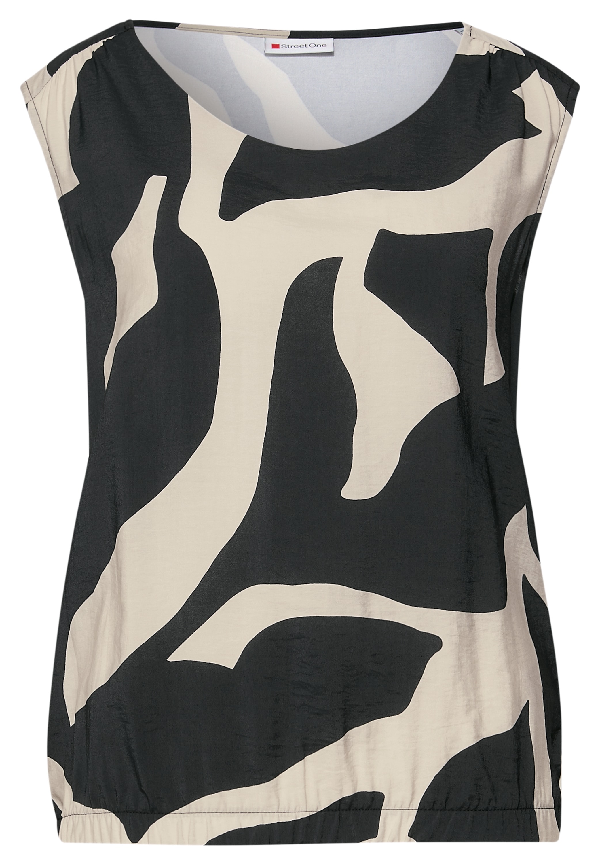 STREET ONE Shirttop, mit Elastiksaum