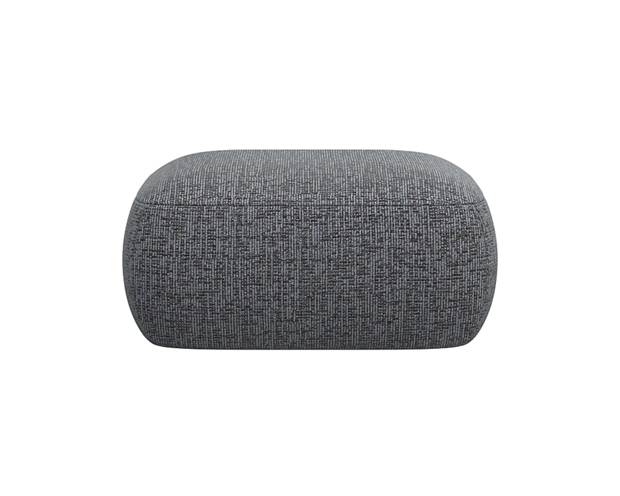 FLEXLUX Pouf "Torino, rund, bodennah, Sitzhocker, Polsterhocker", Modernes, organisches Hocker-Design, Kaltschaum, Welle