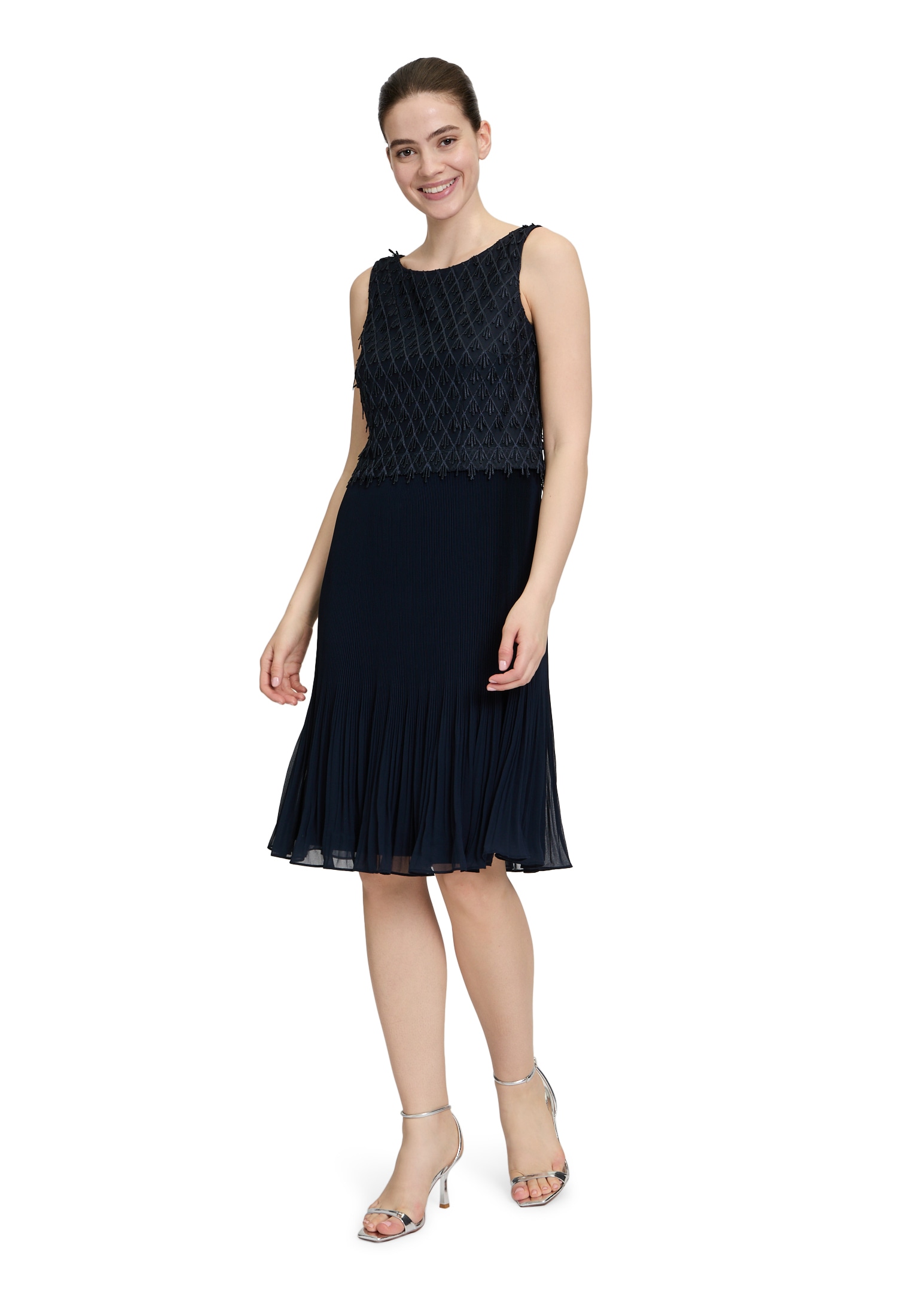 Vera Mont Cocktailkleid »Vera Mont Cocktailkleid mit Plissee«, Fransen