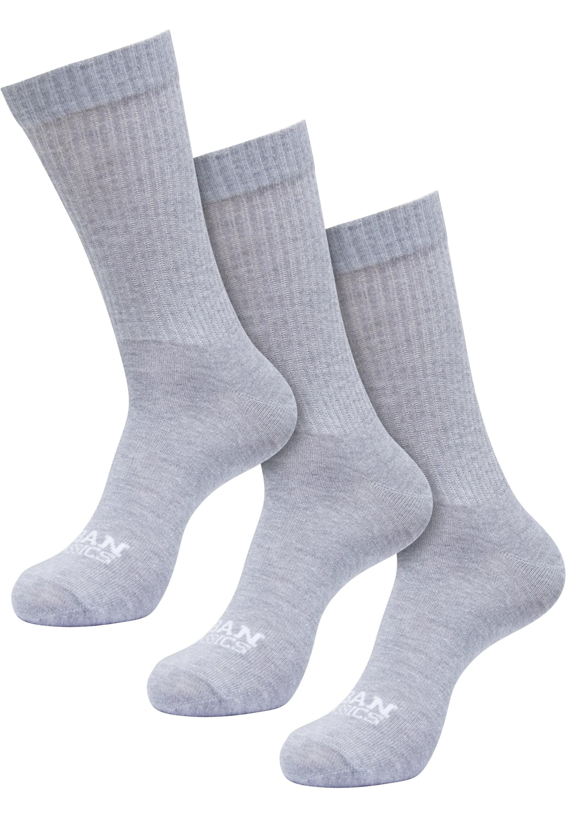 URBAN CLASSICS Basicsocken "Urban Classics Unisex Simple Flat Knit Socks 3-Pack", (1 Paar)