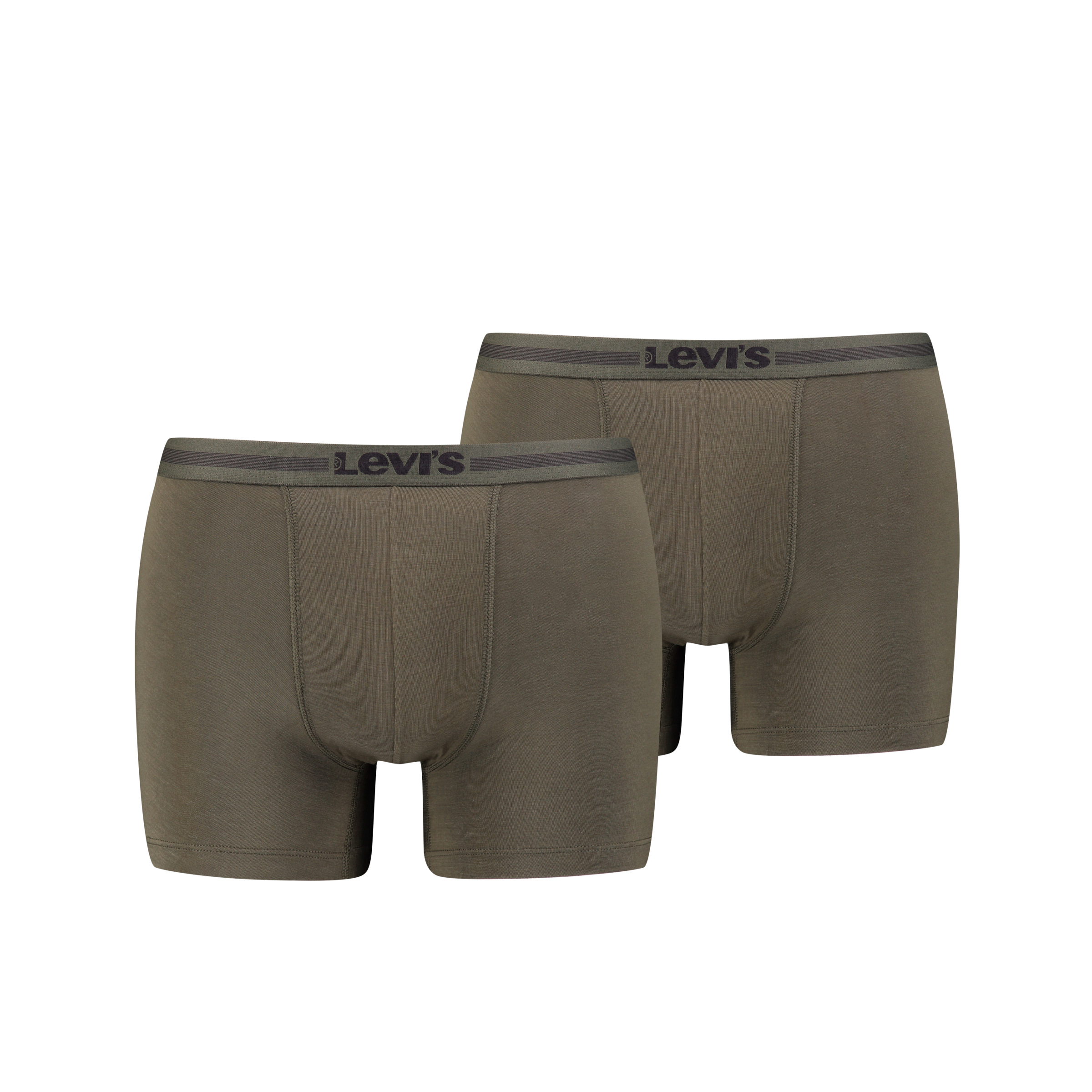 Levi's® Boxershorts »LEVIS MEN TENCEL BOXER BRIEF 2P«, (Packung, 2 St., 2er Pack), mit breitem Logobund