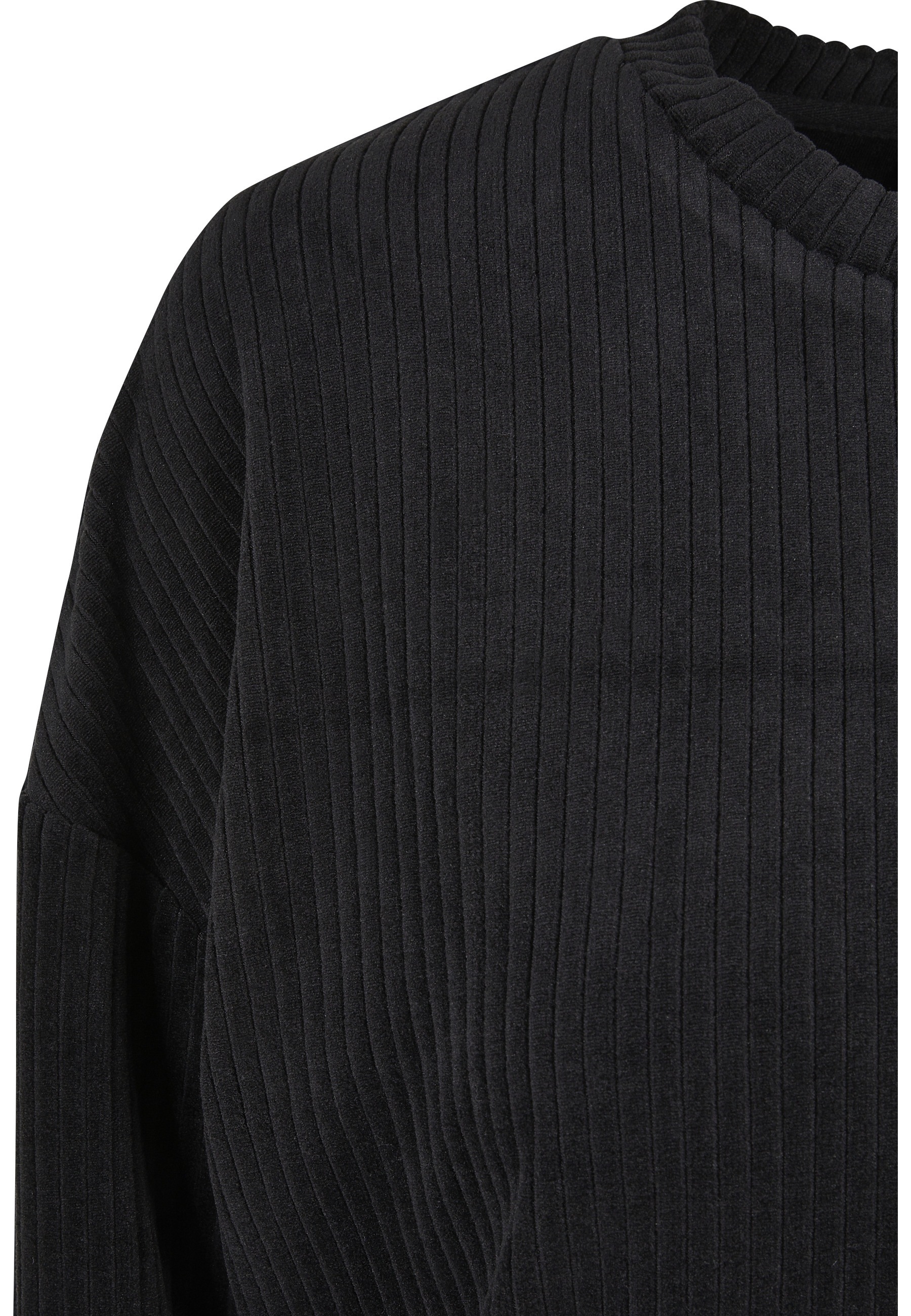 URBAN CLASSICS Shirtkleid »Urban Classics Damen Ladies Velvet Rib Crew Dress« 1 Stk. tlg.