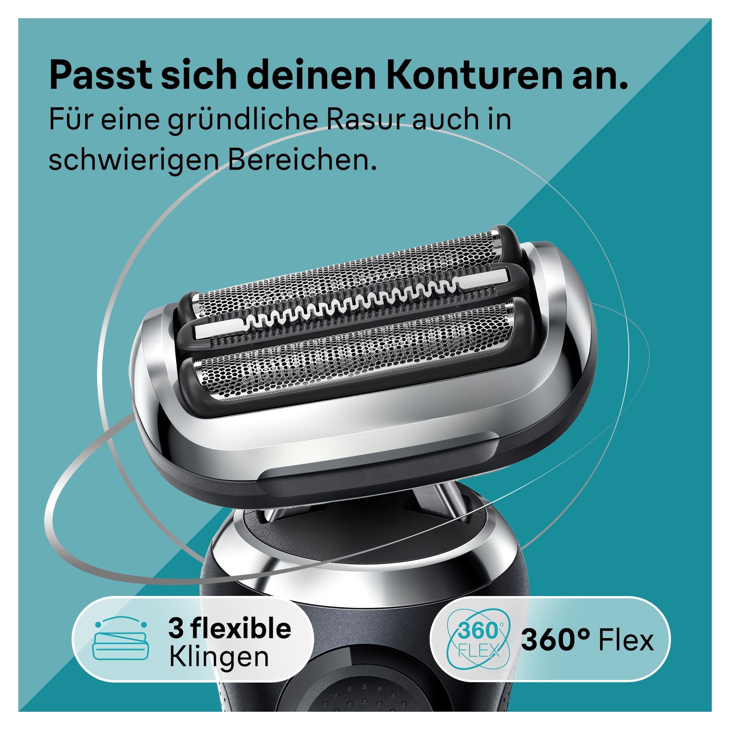 Braun Elektrorasierer »Series 7 71-N7200cc«, Smart Care Center, Präzisionstrimmer-Aufsatz, Reinigungsstation, 360° Flex, Wet&Dry