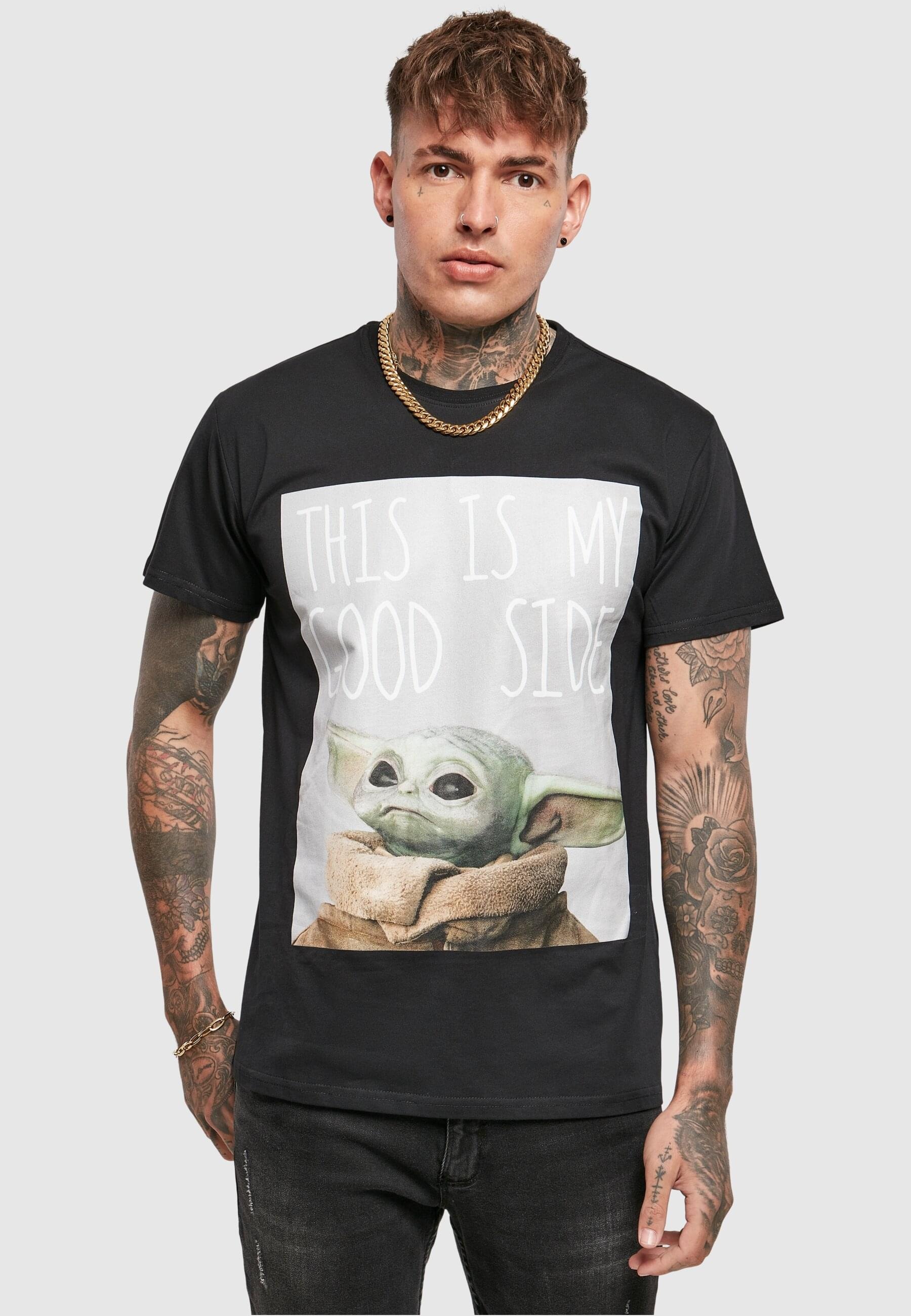 Merchcode T-Shirt »Merchcode Herren Baby Yoda Good Side Tee«, (1 tlg.)