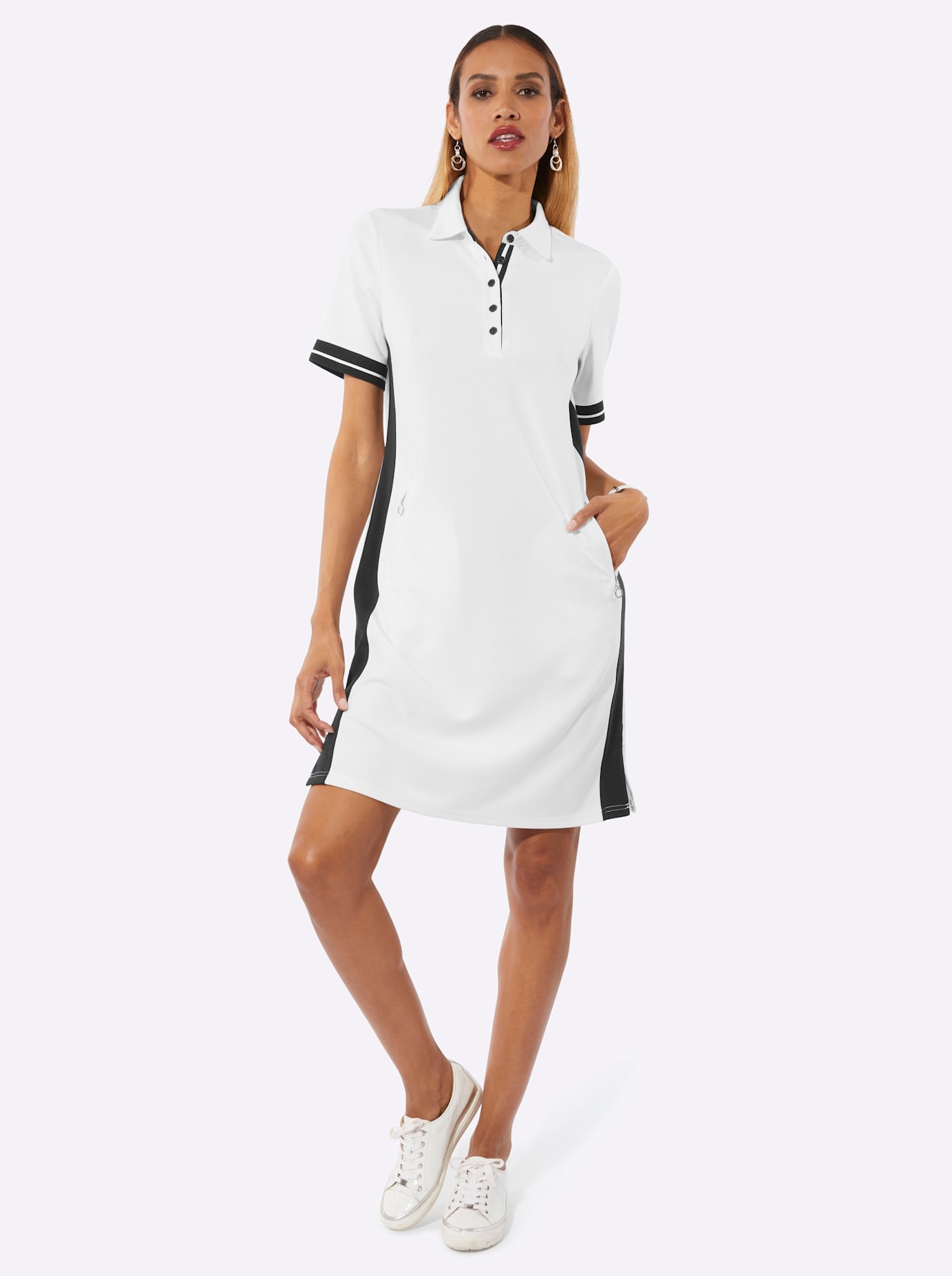 creation L Shirtkleid »Modal-Mix-Polokleid«