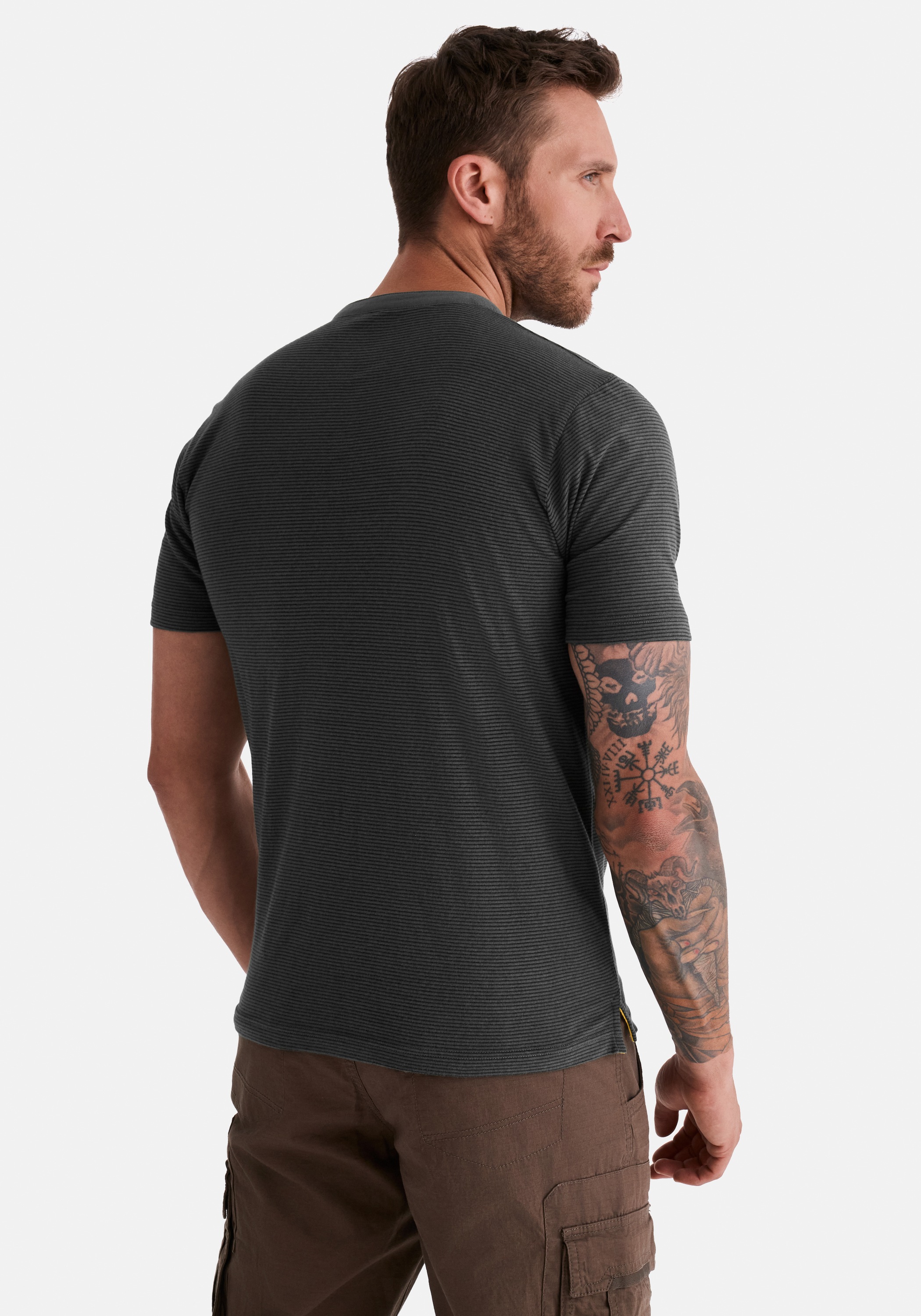 HERO by John Medoox Henleyshirt »HENRY Henley-Shirt« HERO by John Medoox HENRY Herren Henley T-Shirt