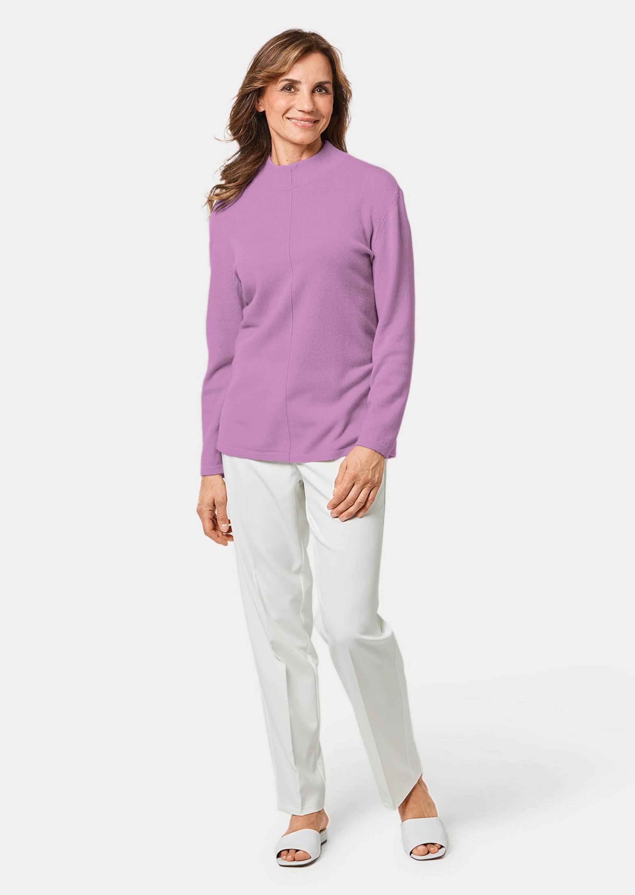 GOLDNER Strickpullover "Kurzgröße Weicher Kaschmirpullover mit Kragen" Deko günstig online kaufen