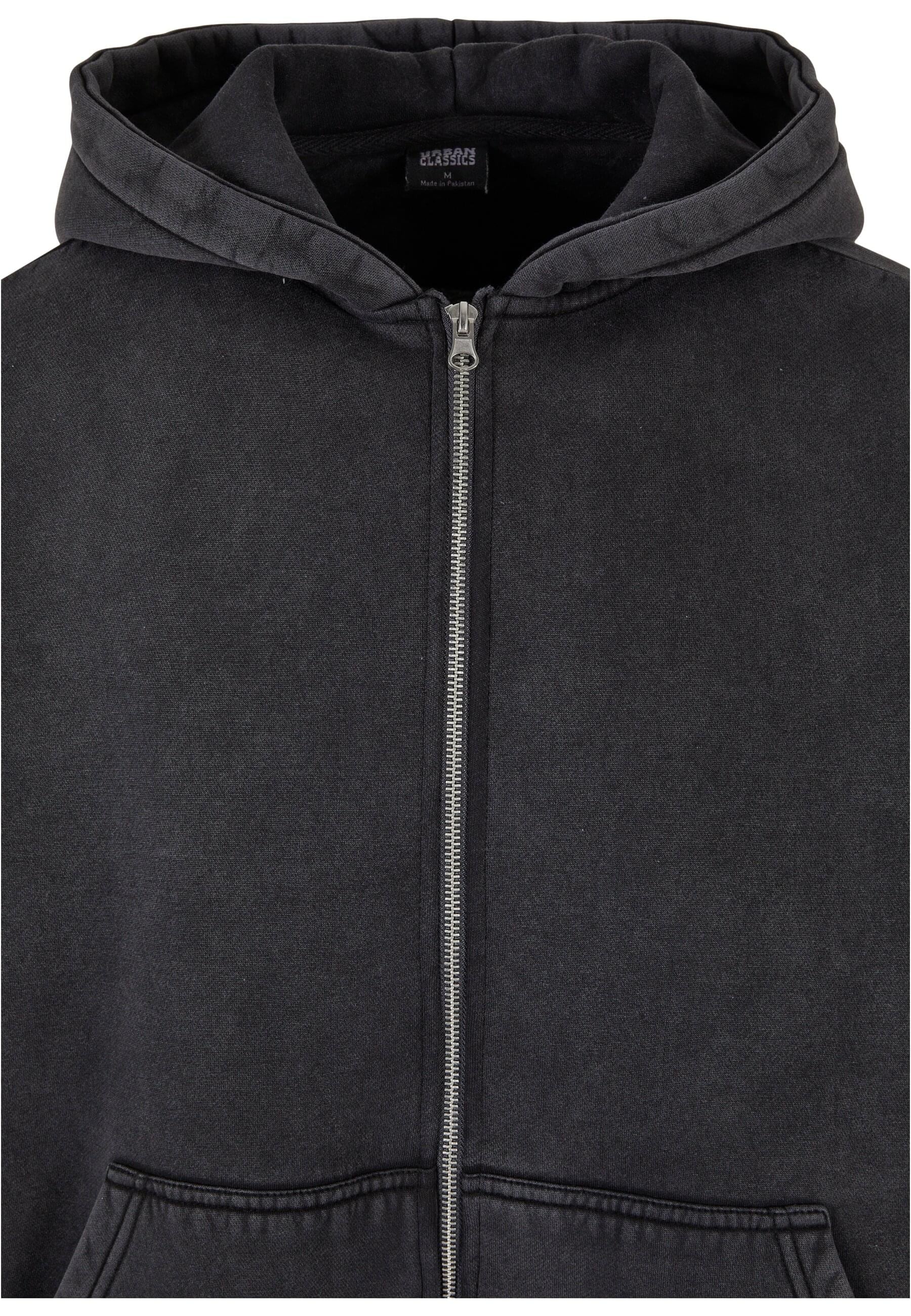 URBAN CLASSICS Sweatjacke »Urban Classics Herren Heavy Stone Washed 90's Zip Hoodie«