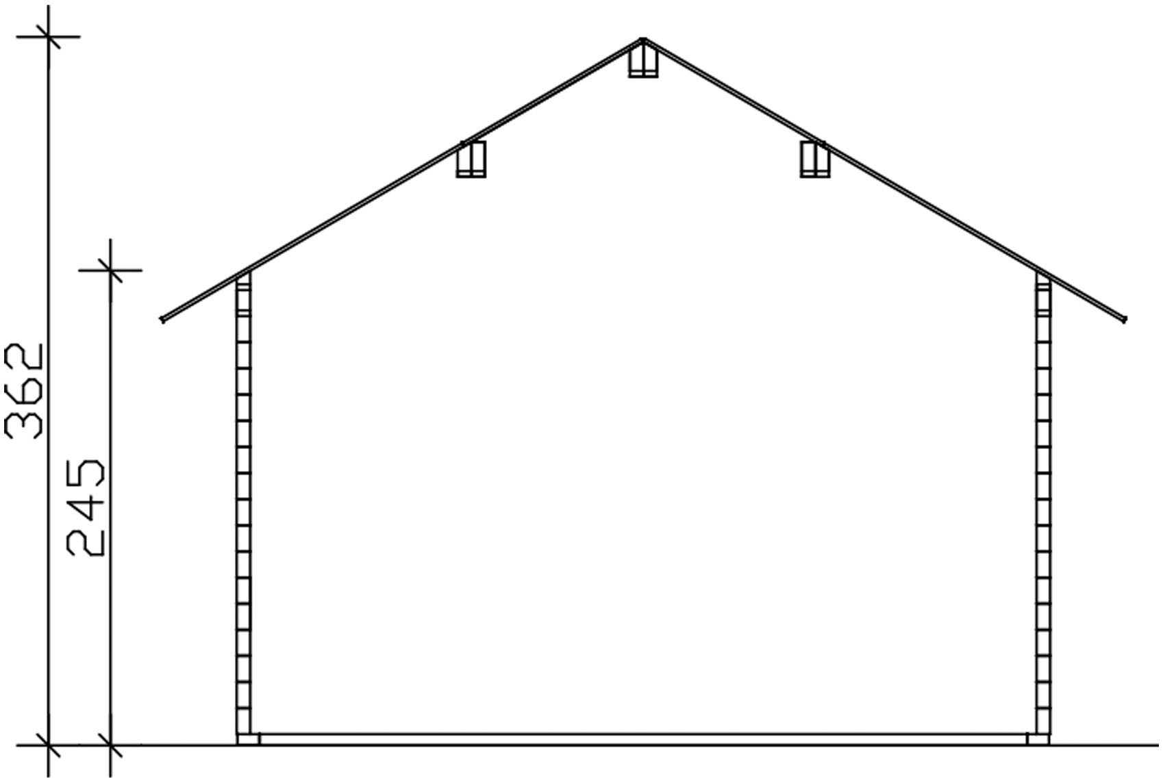 Skanholz Gartenhaus »Toronto 1«, mit Lattung