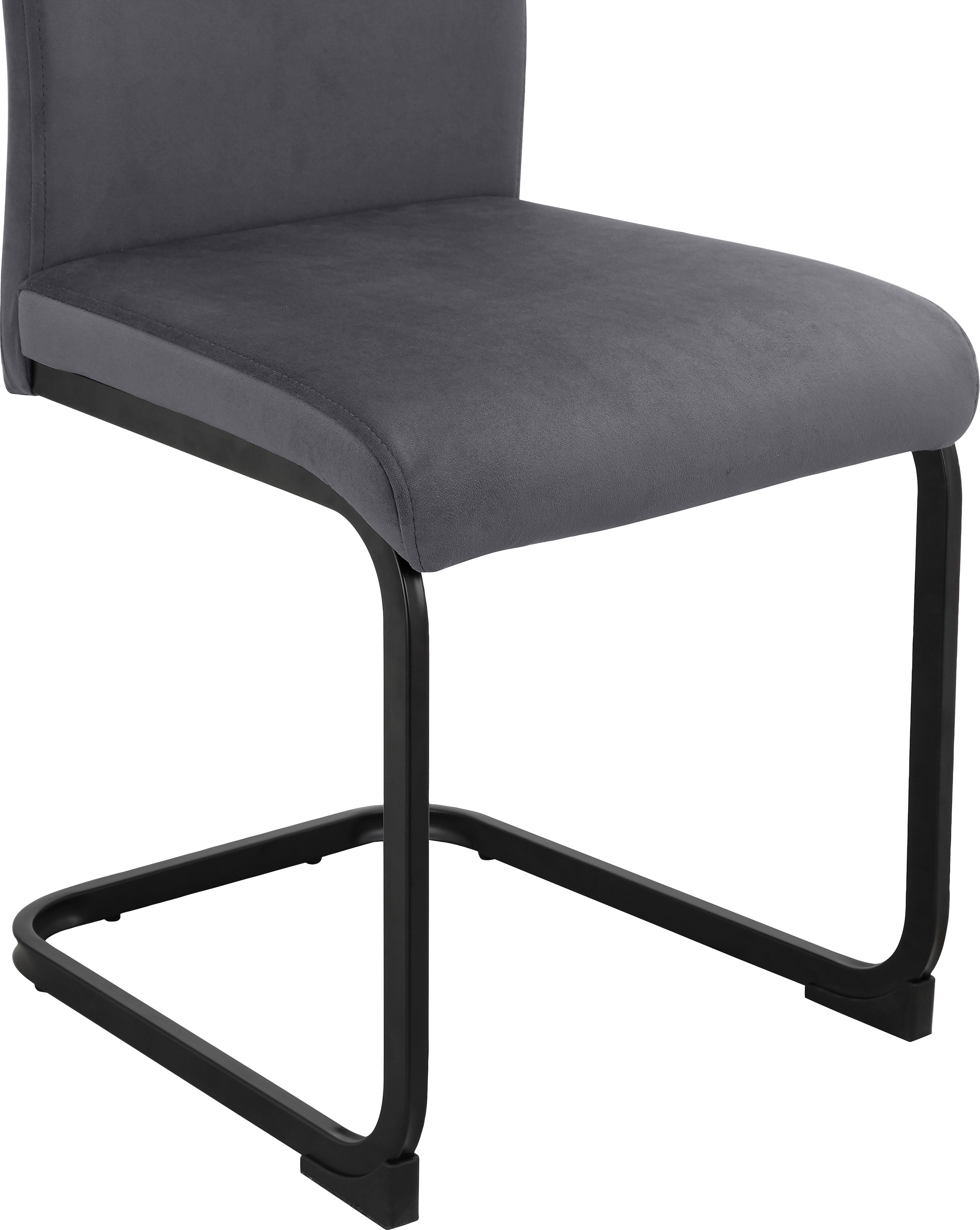 INOSIGN Esszimmerstuhl »Darcel«, (Set), 4 St., Veloursstoff, Freischwinger