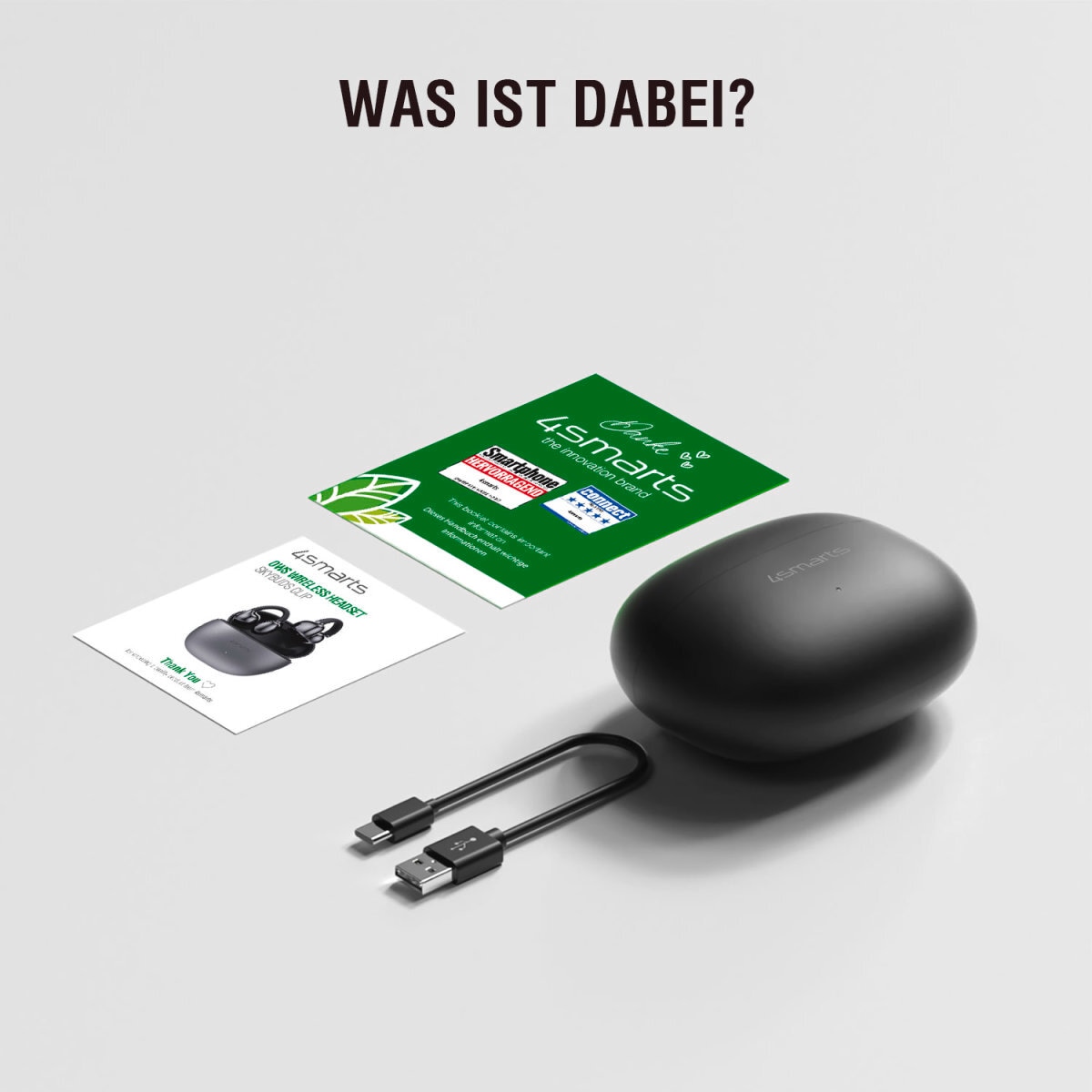 4smarts Open-Ear-Kopfhörer »OWS Wireless Headset SkyBuds Clip«, A2DP Bluetooth, Freisprechfunktion
