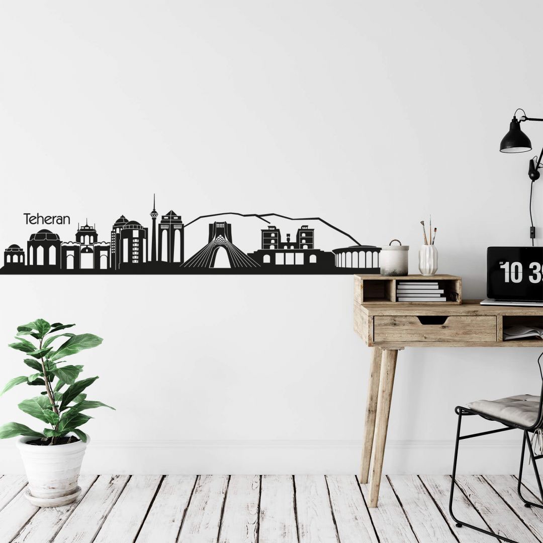 Wall-Art Wandtattoo »XXL Stadt Skyline Teheran 120cm«, (1 St.) kaufen | BAUR