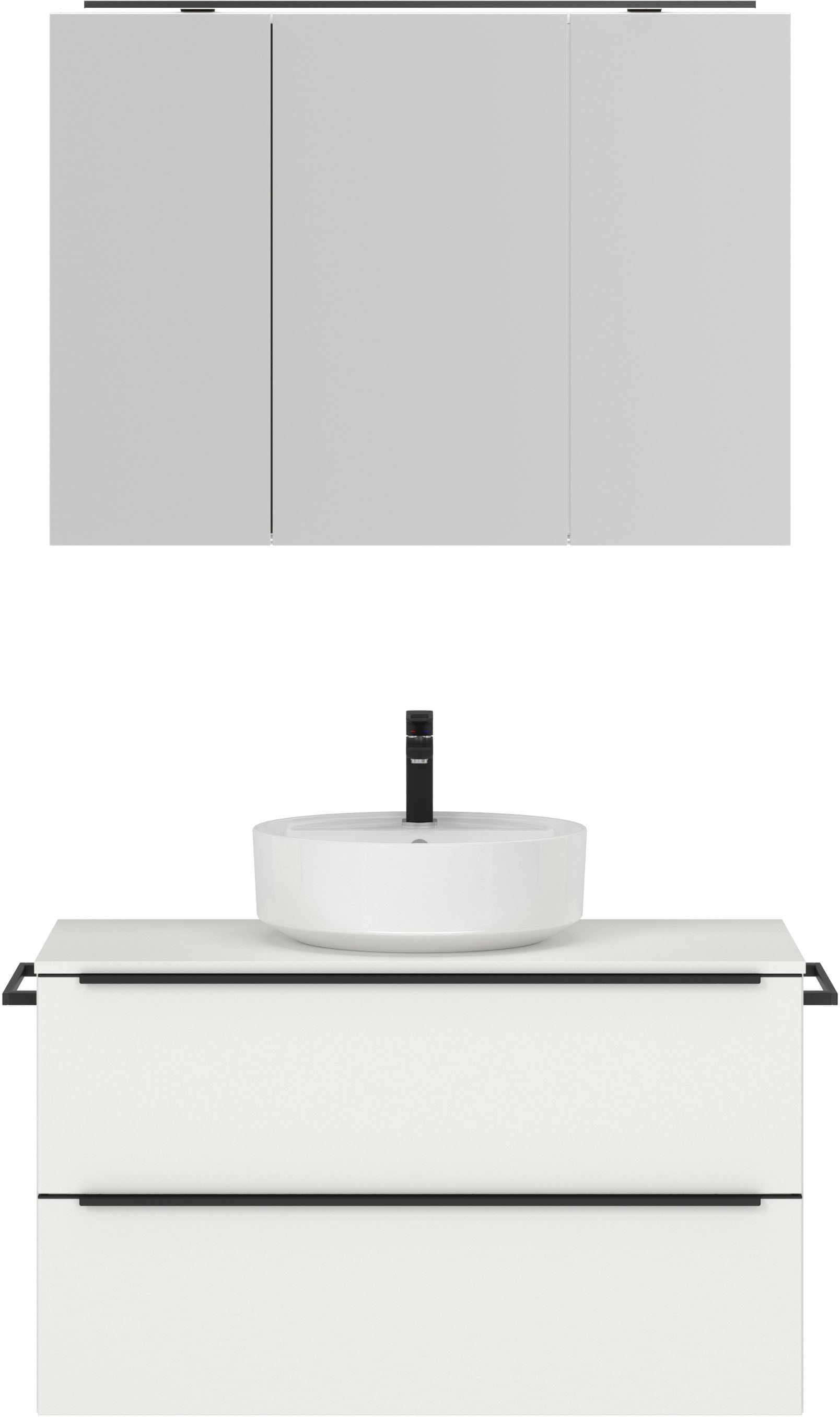 nobilia Badmöbel-Set "Alvene", (2 St., vormontiert, mit Soft-Close), inkl. günstig online kaufen