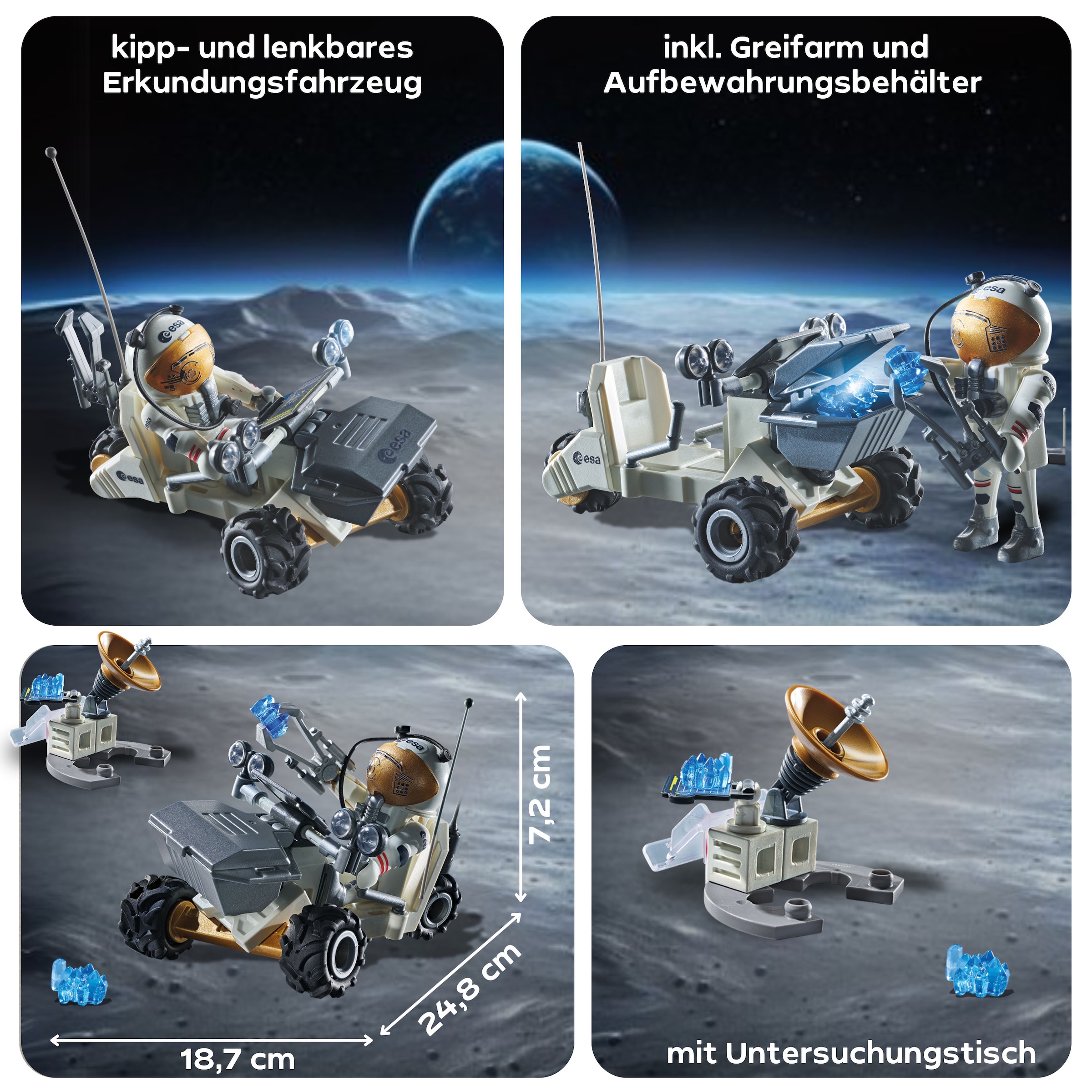 Playmobil® Konstruktions-Spielset »Weltraummission (71734), Playmobil Action Heroes«, (57 St.), Made in Europe