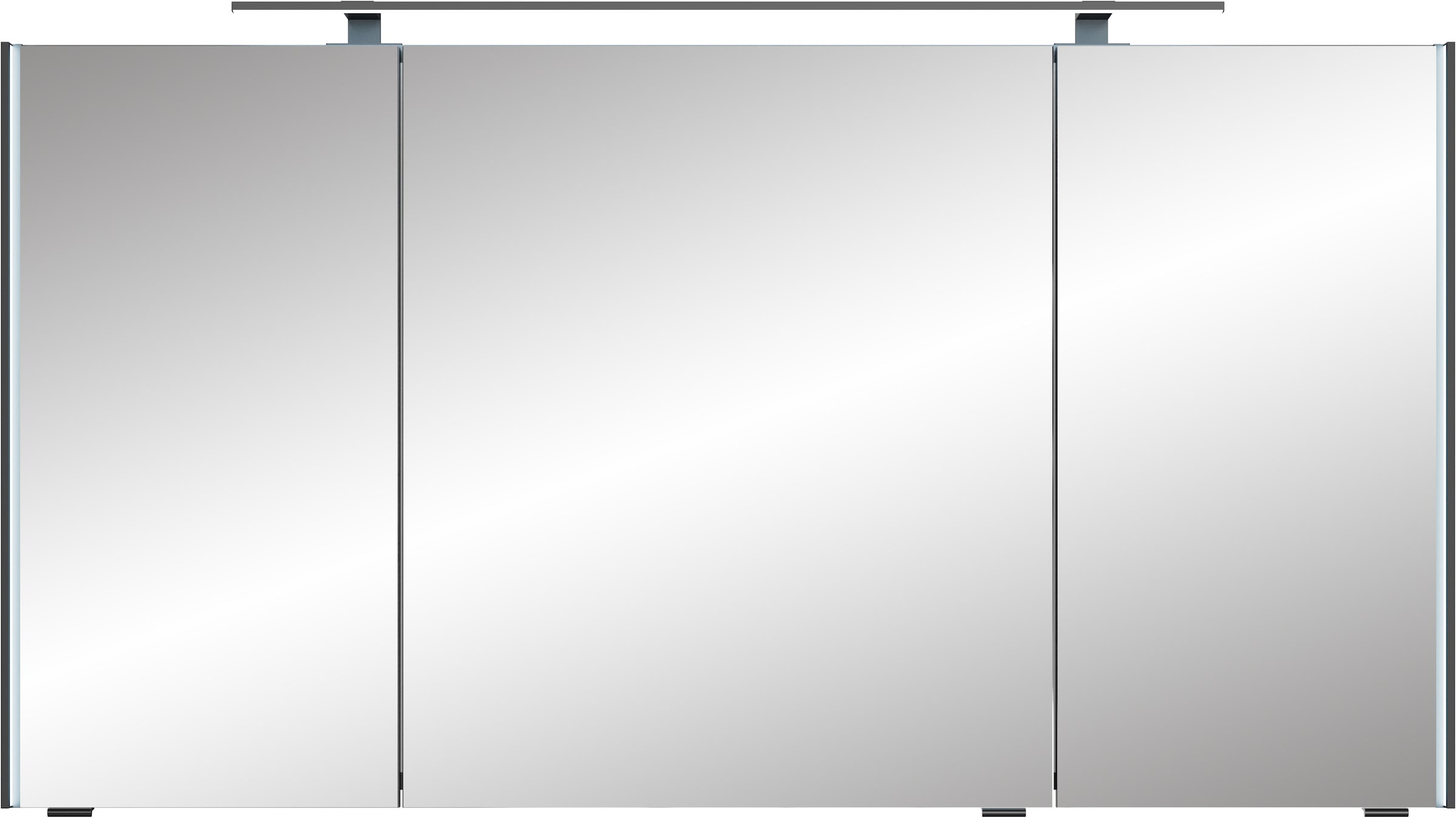 Saphir Badmöbel-Set »Serie 7045 2-teilig Mineralmarmor-Waschtisch mit LED-Spiegelschrank«, (Set, 2 St.), Badezimmer-Set 133,2 cm breit, inkl. Türdämpfer, 5 Türen, 2 Schubladen