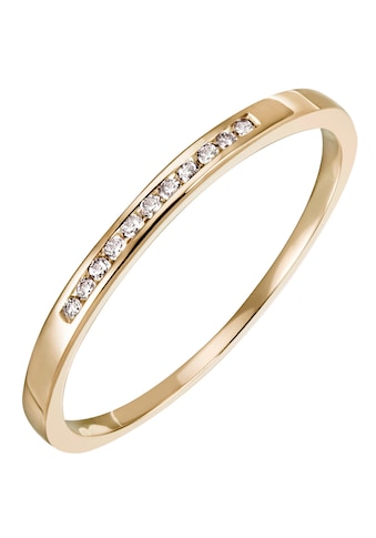 Diamantring »Schmuck Geschenk Gold 585 Damenring Verlobungsring Goldring Memoire«