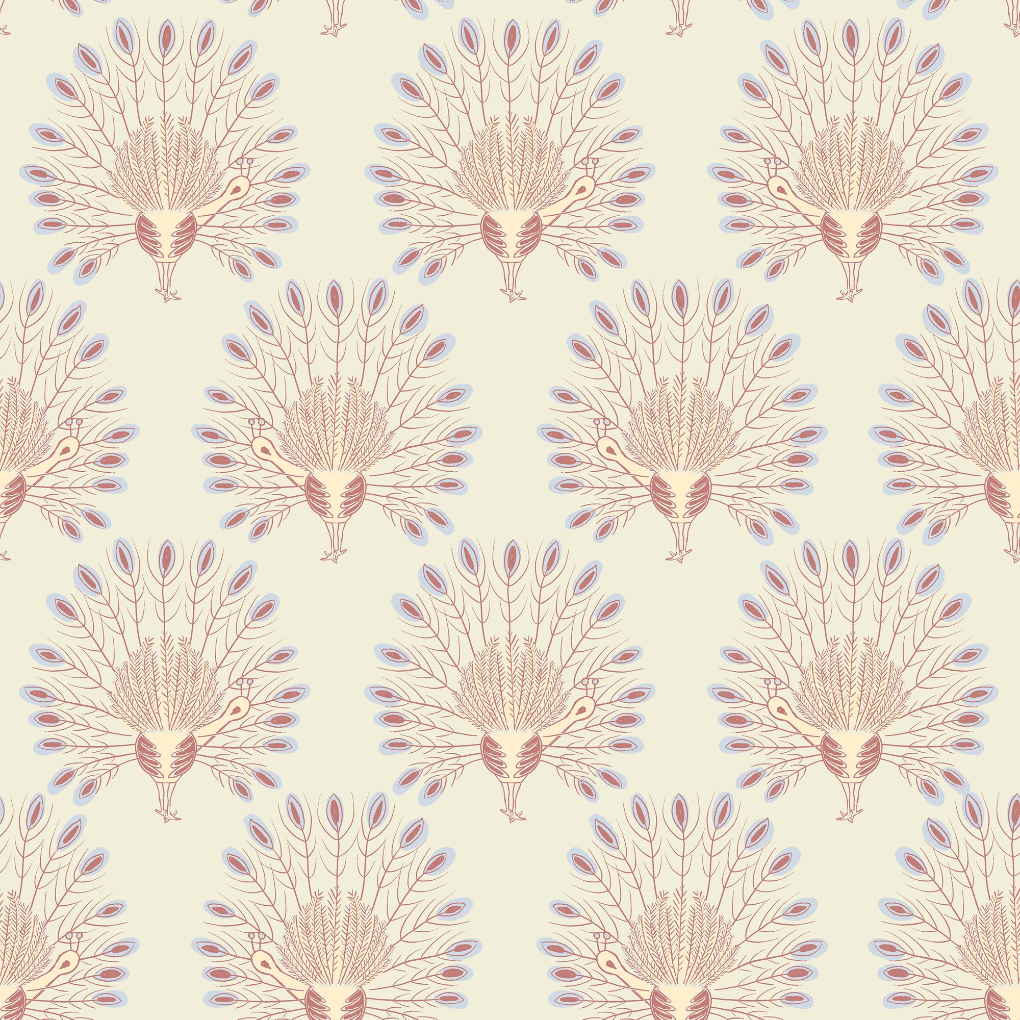 Superfresco Easy Vliestapete »Vintage Peacock«, gemustert
