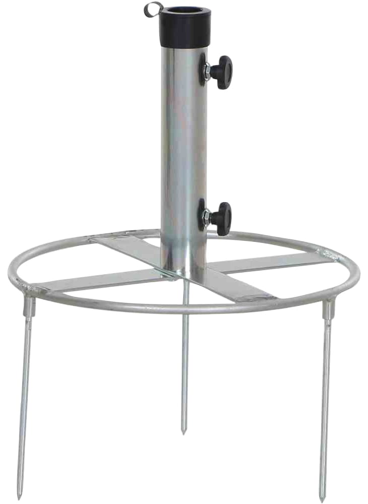 Siena Garden Schirmhalter, Rasendorn, Ø: 40 cm, galvanisiert, mit Adaptern für Ø48/38/32 mm