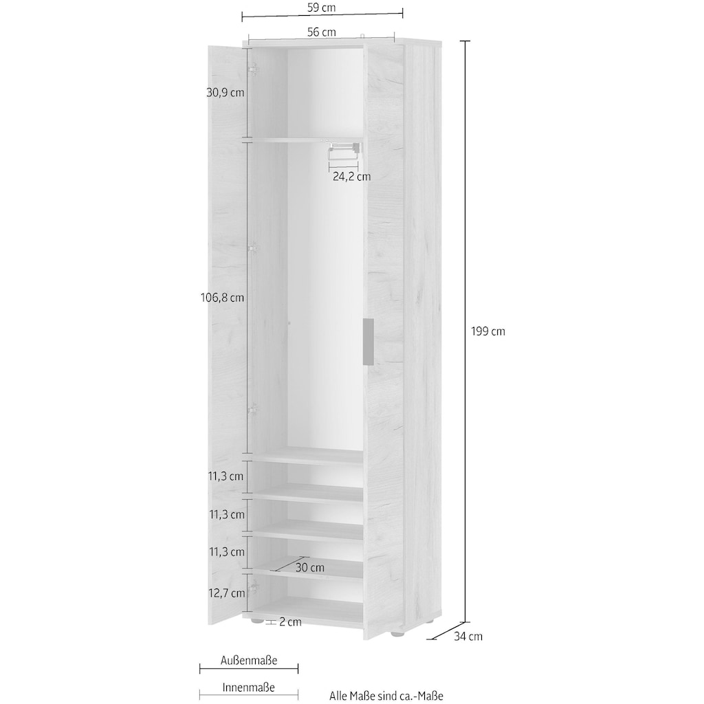 GERMANIA Garderobenschrank »GW-FREMONT«