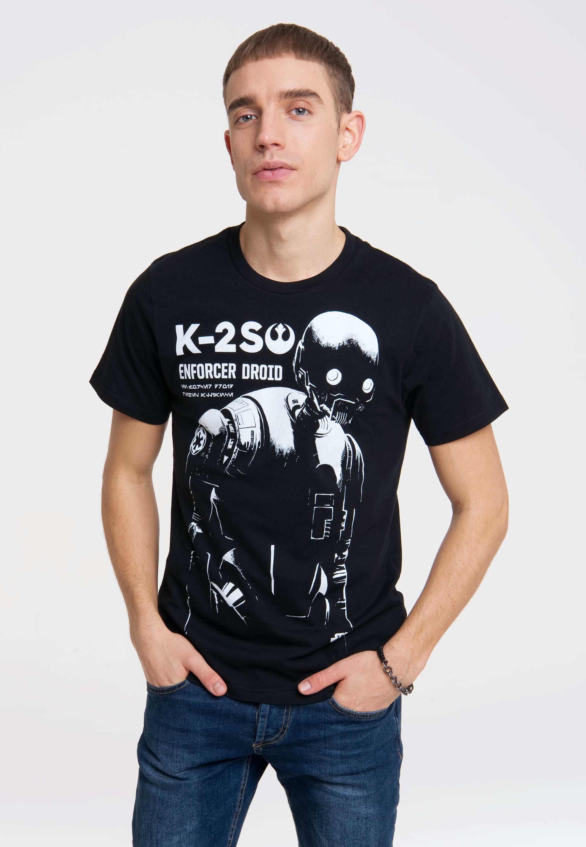 LOGOSHIRT T-Shirt "Star Wars - K-2SO", mit tollem Star Wars-Frontdruck günstig online kaufen
