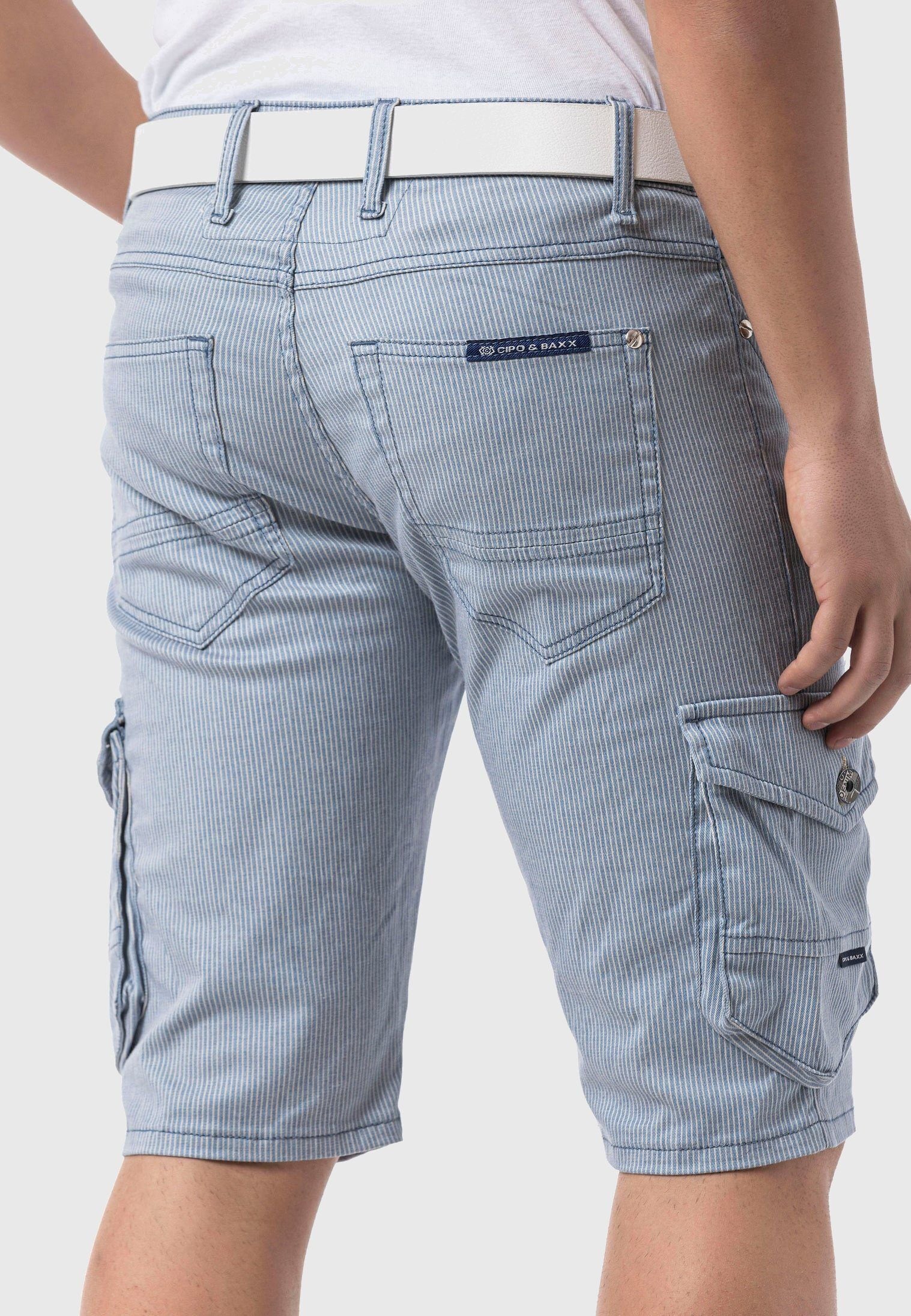 Cipo & Baxx Stoffhose »Hosen«, im Streifen-Look