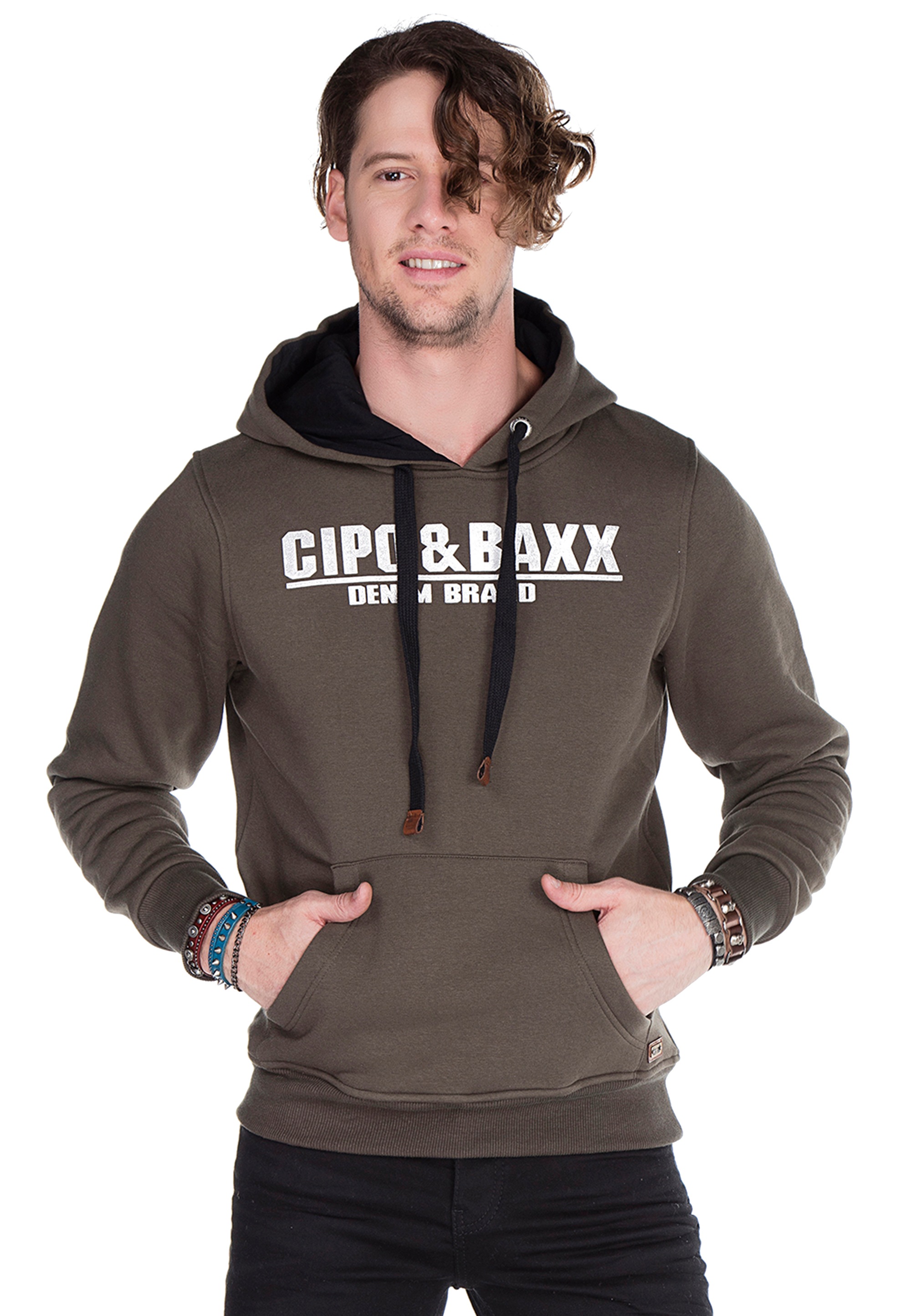 Cipo & Baxx Kapuzensweatshirt, mit Markenlogo