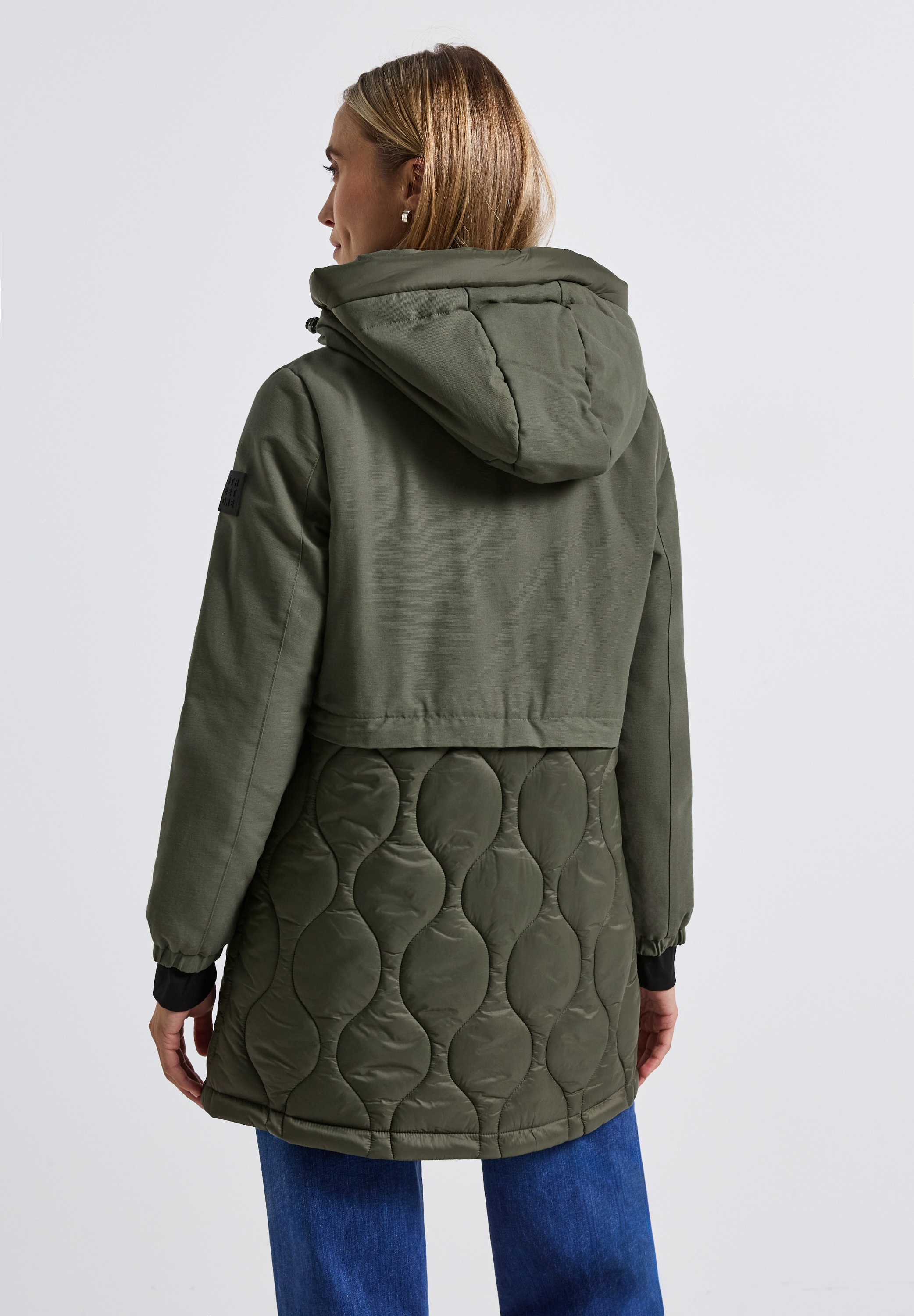 STREET ONE Softshelljacke mit Kapuze mit moderner Steppung günstig online kaufen