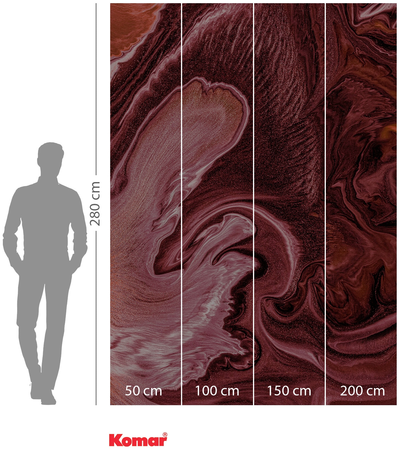 Komar Vliestapete »Digitaldruck Vlies - Mélange - Größe 200 x 280 cm«, bedruckt, Wohnzimmer, Schlafzimmer