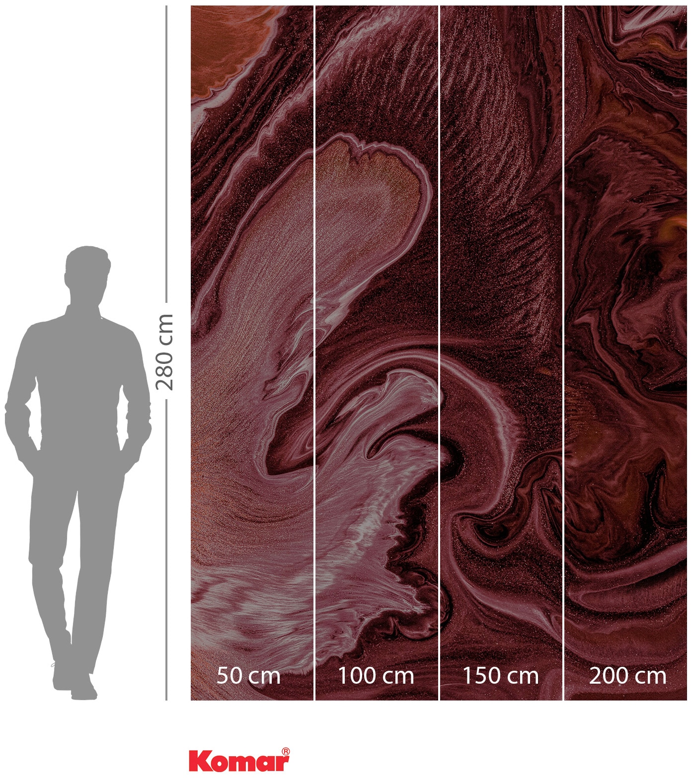 Komar Vliestapete »Mélange«, 200x280 cm (Breite x Höhe)