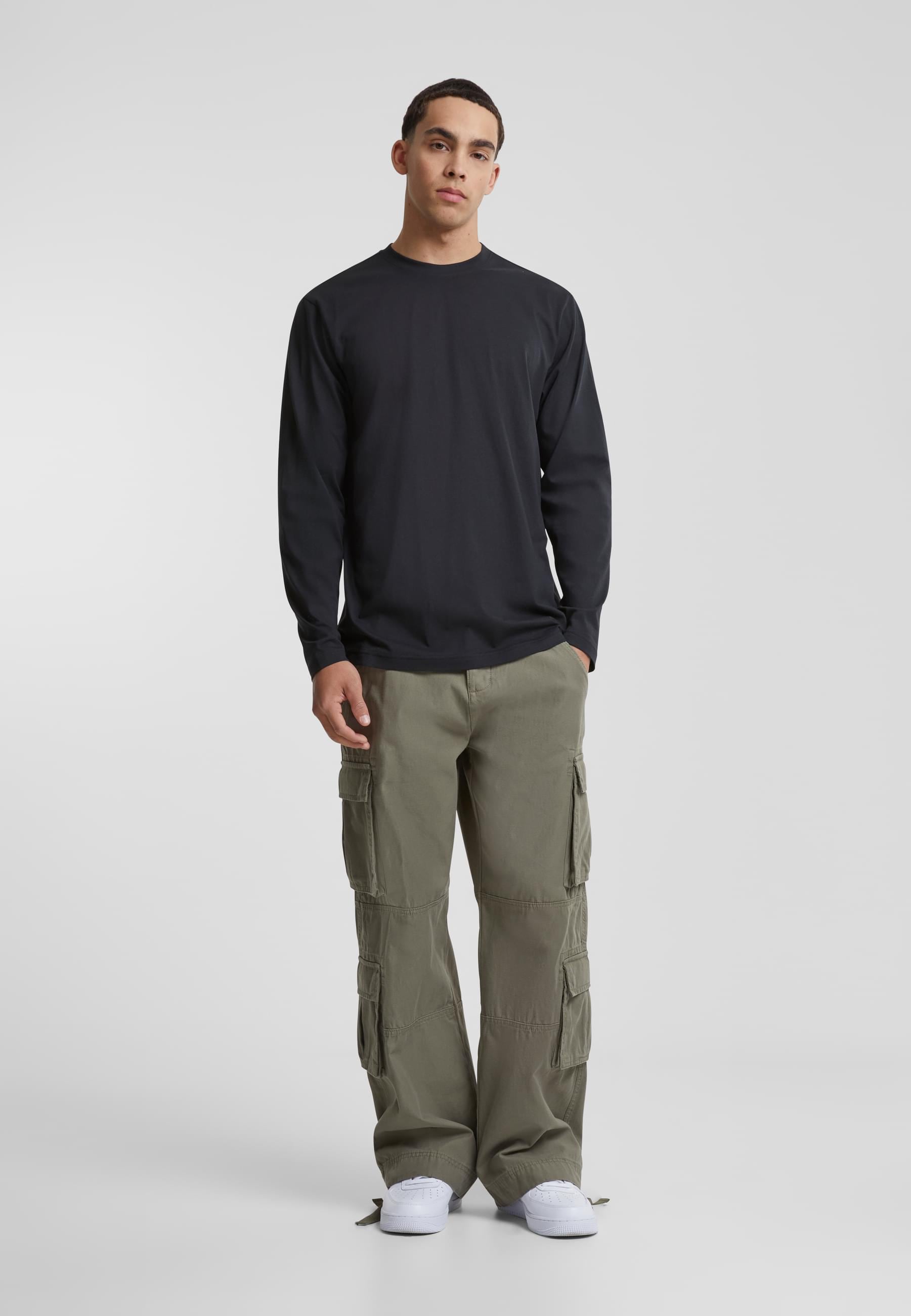 URBAN CLASSICS Longsleeve »Urban Classics Herren Basic Longsleeve«, (1 tlg.)