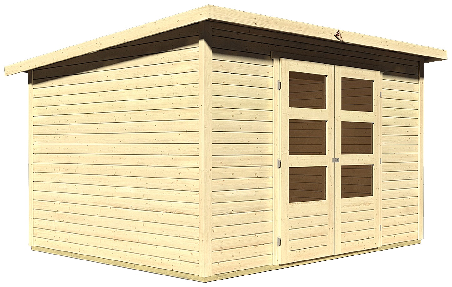 Karibu Gartenhaus "Stockach 5" naturbelassen oder terragrau günstig online kaufen