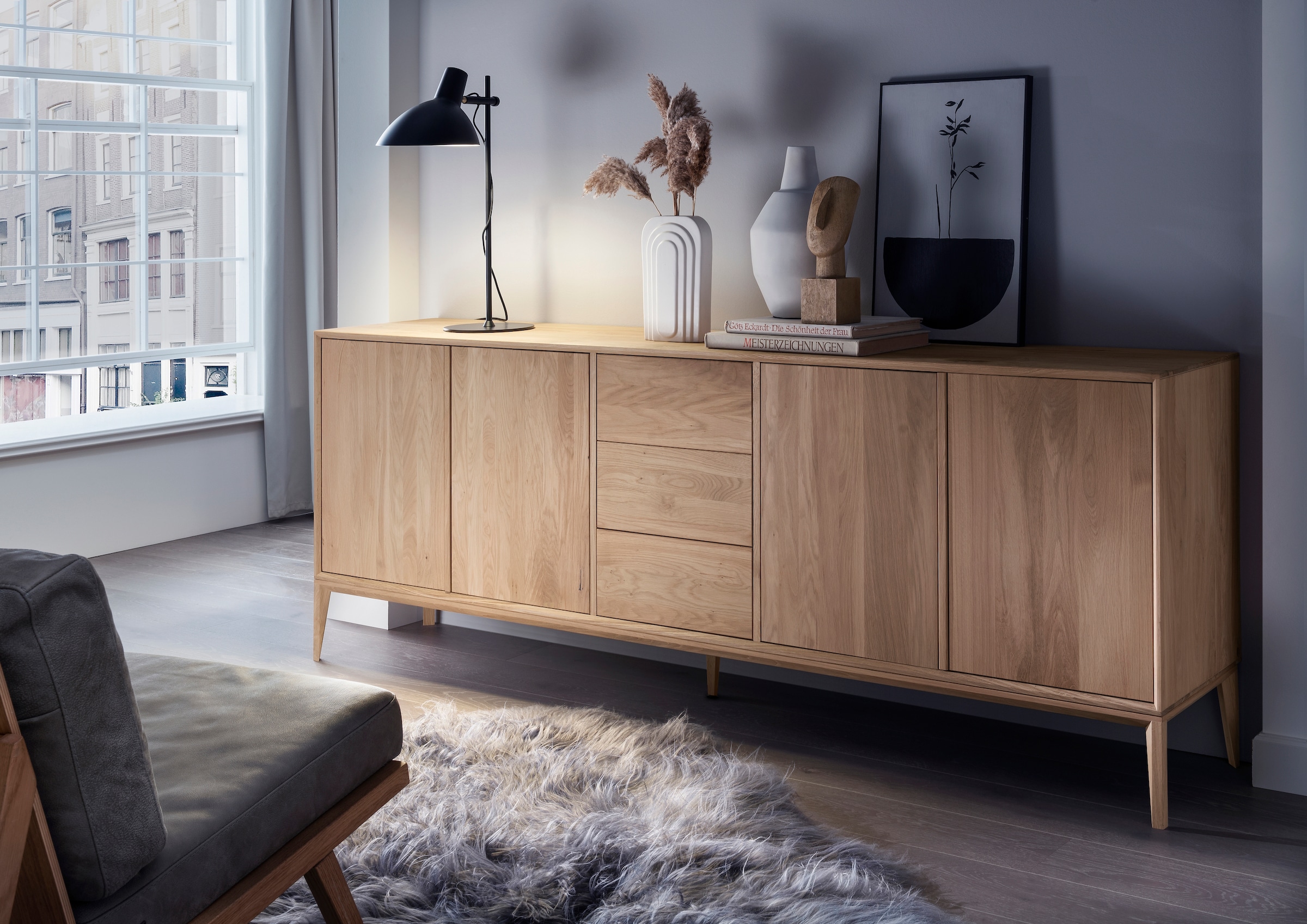 Home affaire Sideboard "Koda", Schubladen und Türen mit push to open funkti günstig online kaufen