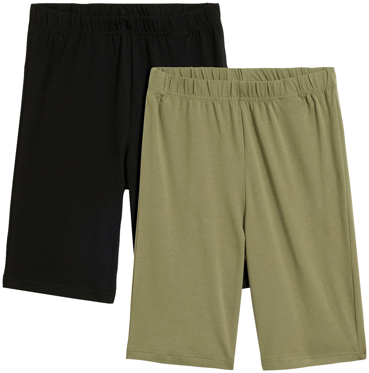 bonprix Radlerhose aus elastischem Material, taillenhoher Bund mit Gummizug, Skinny Fit