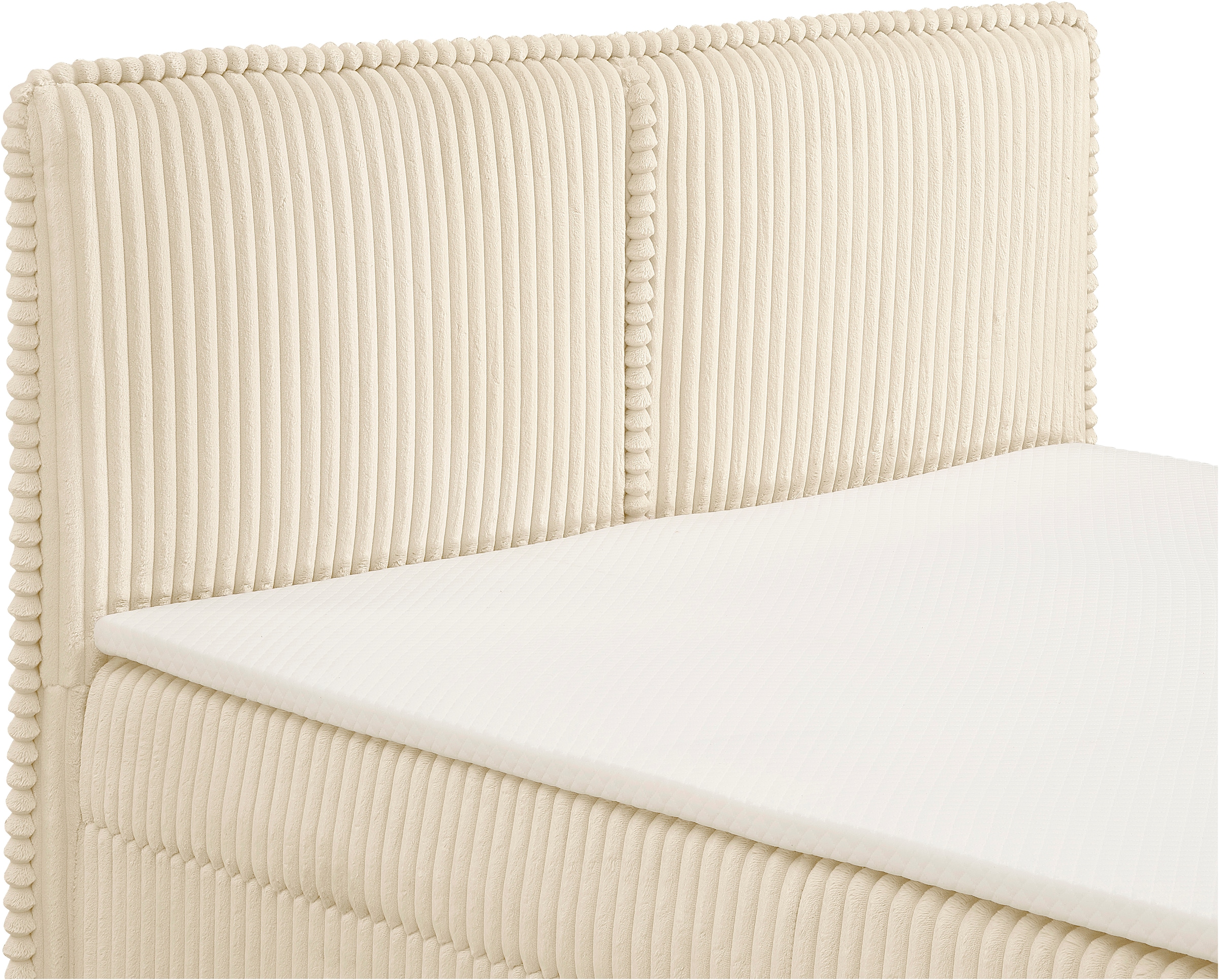 OTTO home Stauraumbett »TIFFANY« Stauraum- Boxbett mit Taschenfederkern Matratze (H3) inkl. Topper (H2)
