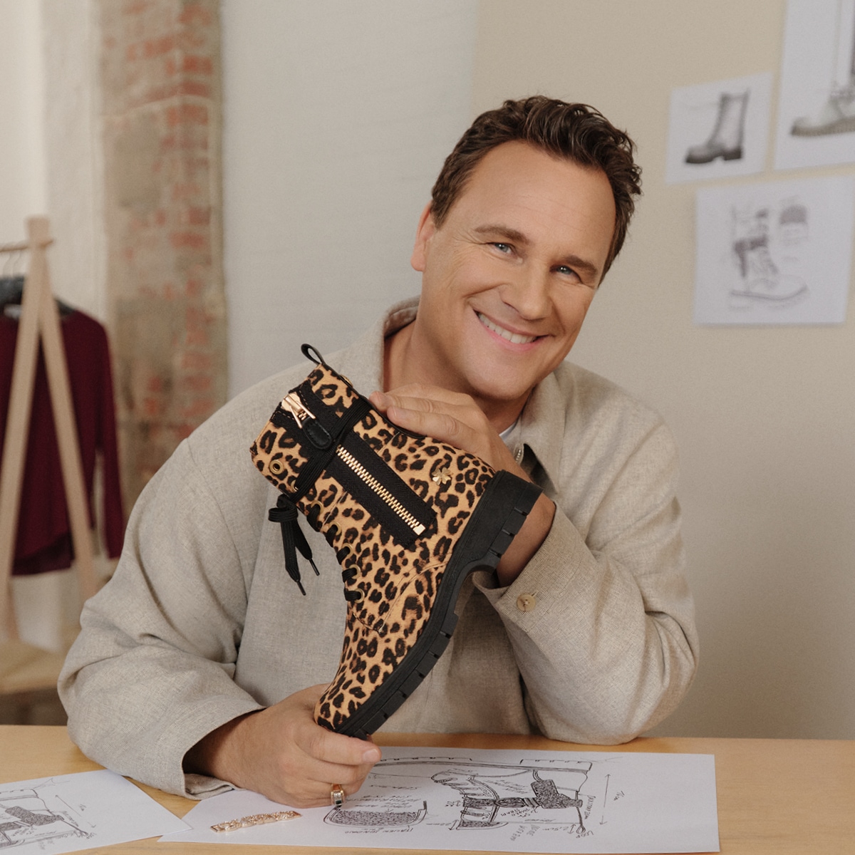 Thumbnail - MARCO TOZZI by GMK Schnürboots, Blockabsatz, Schnürstiefelette im Animal Look