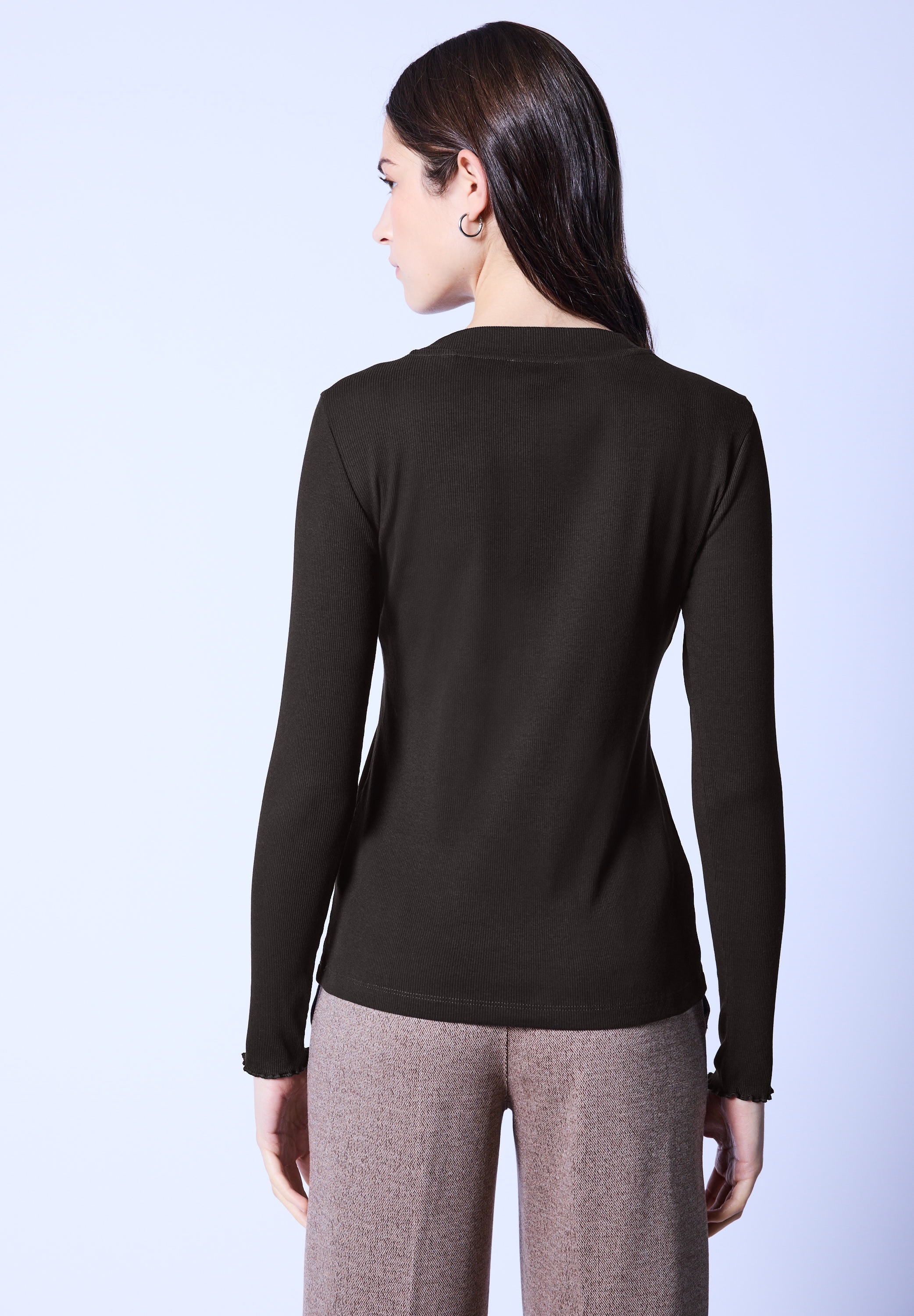 STREET ONE STUDIO Langarmshirt Rundhalsausschnitt