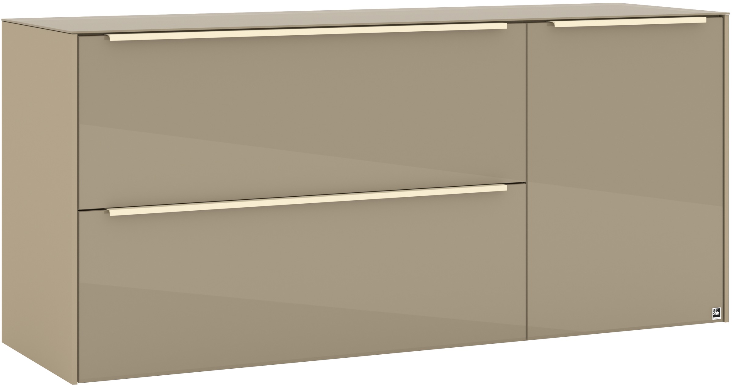 set one by Musterring Lowboard »Reno« 1 Stk. tlg. Mit Gleitern und in verschiedenen Farben erhältlich