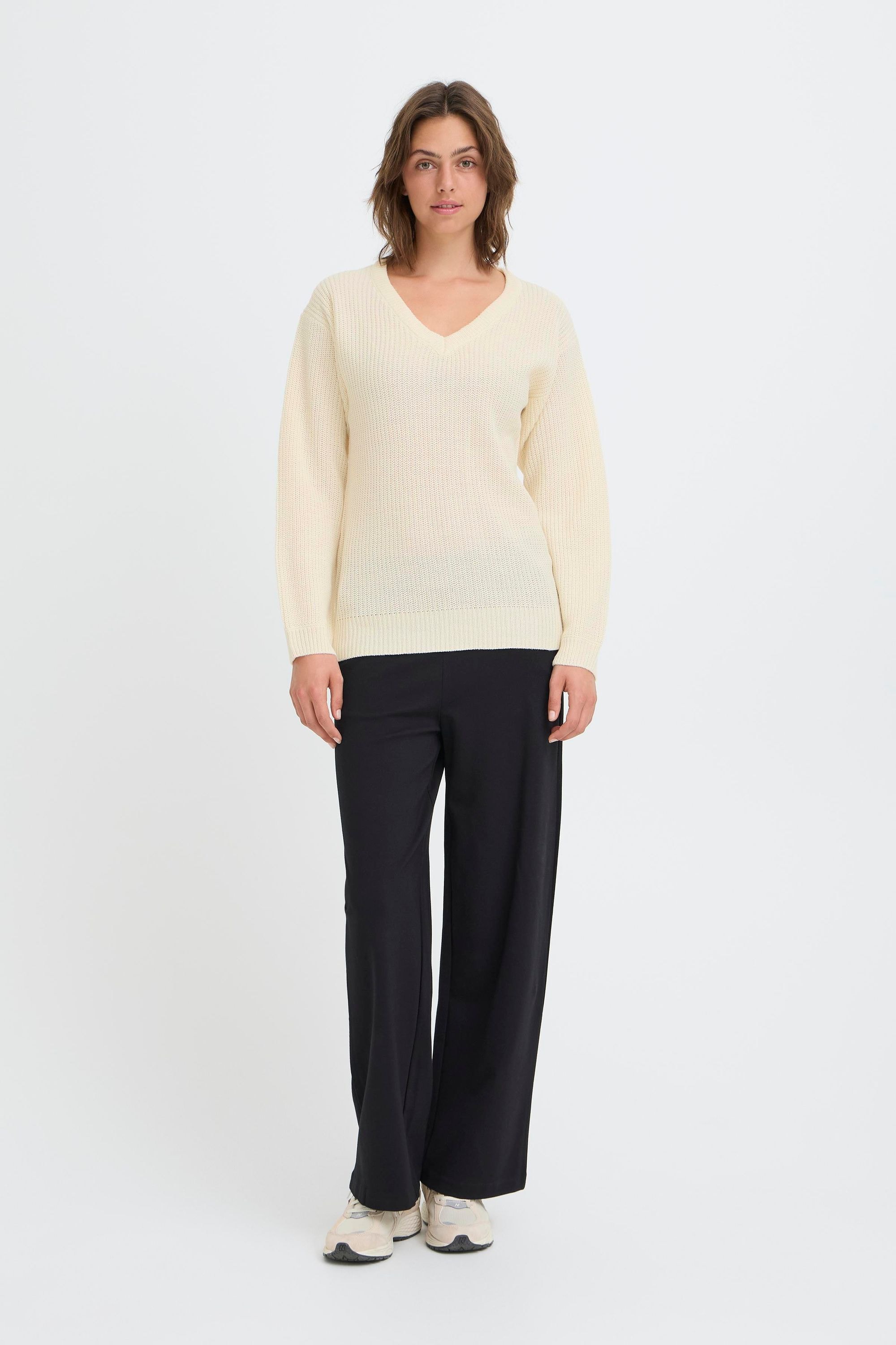 OXMO Strickfleece-Pullover »Strickpullover OXISANDIE LS«