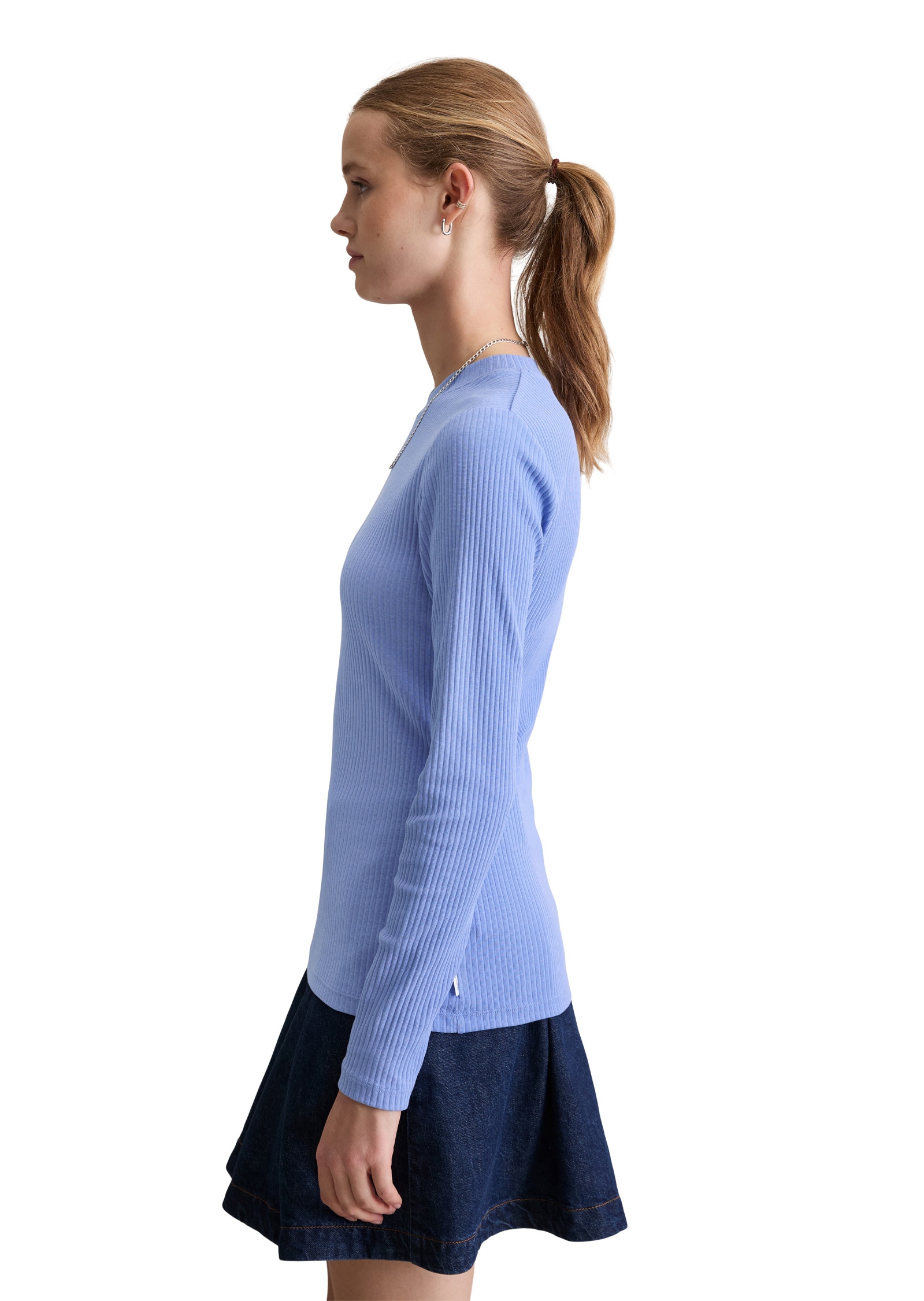 Marc O'Polo DENIM Langarmshirt »aus Rippjersey«