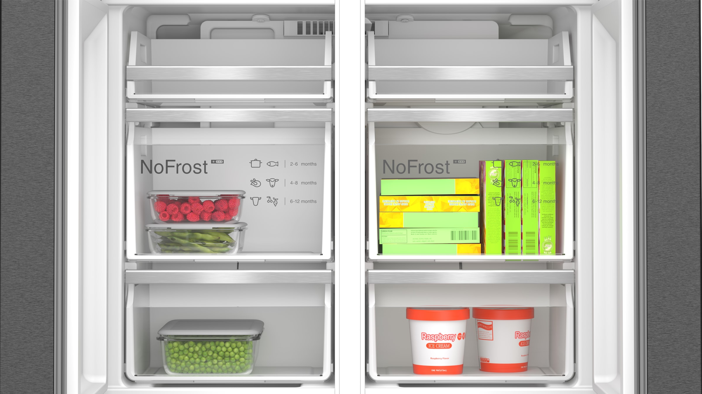 BOSCH Multi Door Serie 6 »KFI96AXEA«