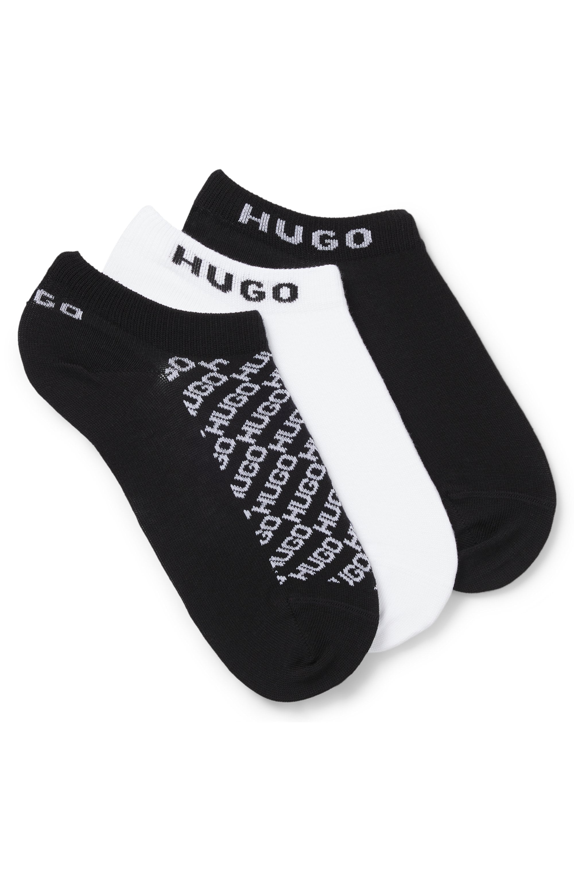 HUGO Underwear Sneakersocken "3P AS SLANTMONO CC W" 3 Paar tlg. mit Logo De günstig online kaufen
