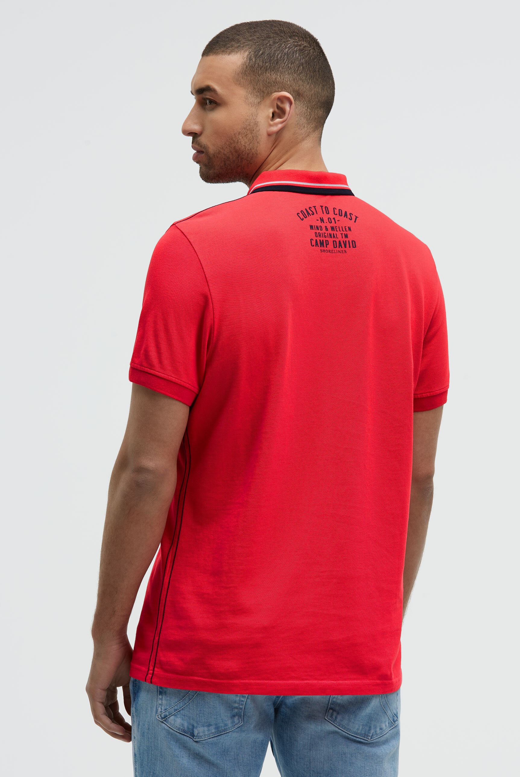 CAMP DAVID Poloshirt aus Baumwolle