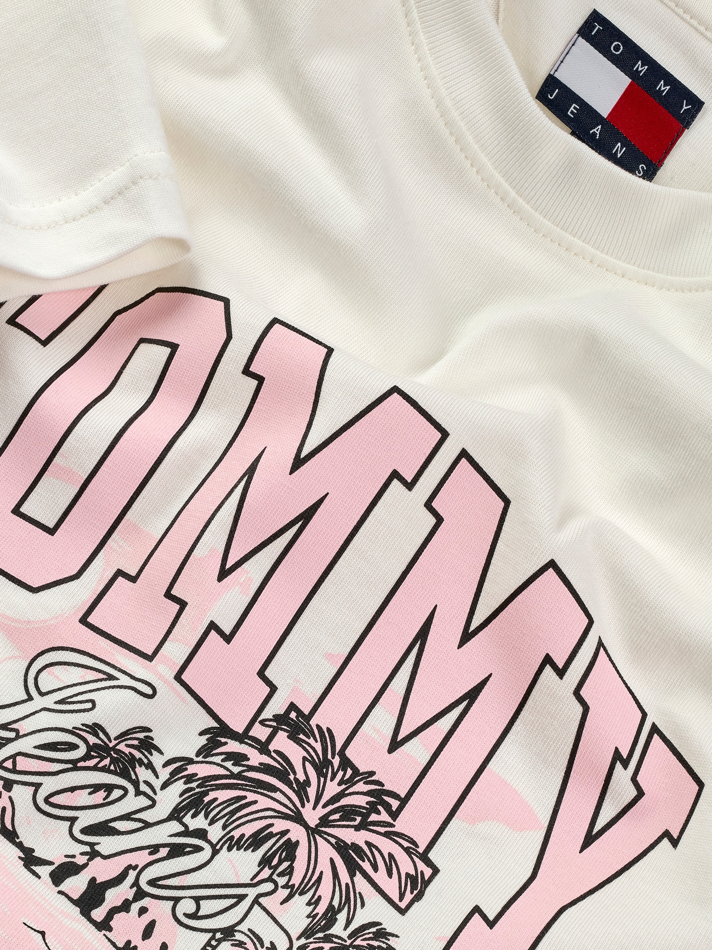 Tommy Jeans T-Shirt »TJW RLX TONAL TROPICS TEE«, mit grafischem Muster
