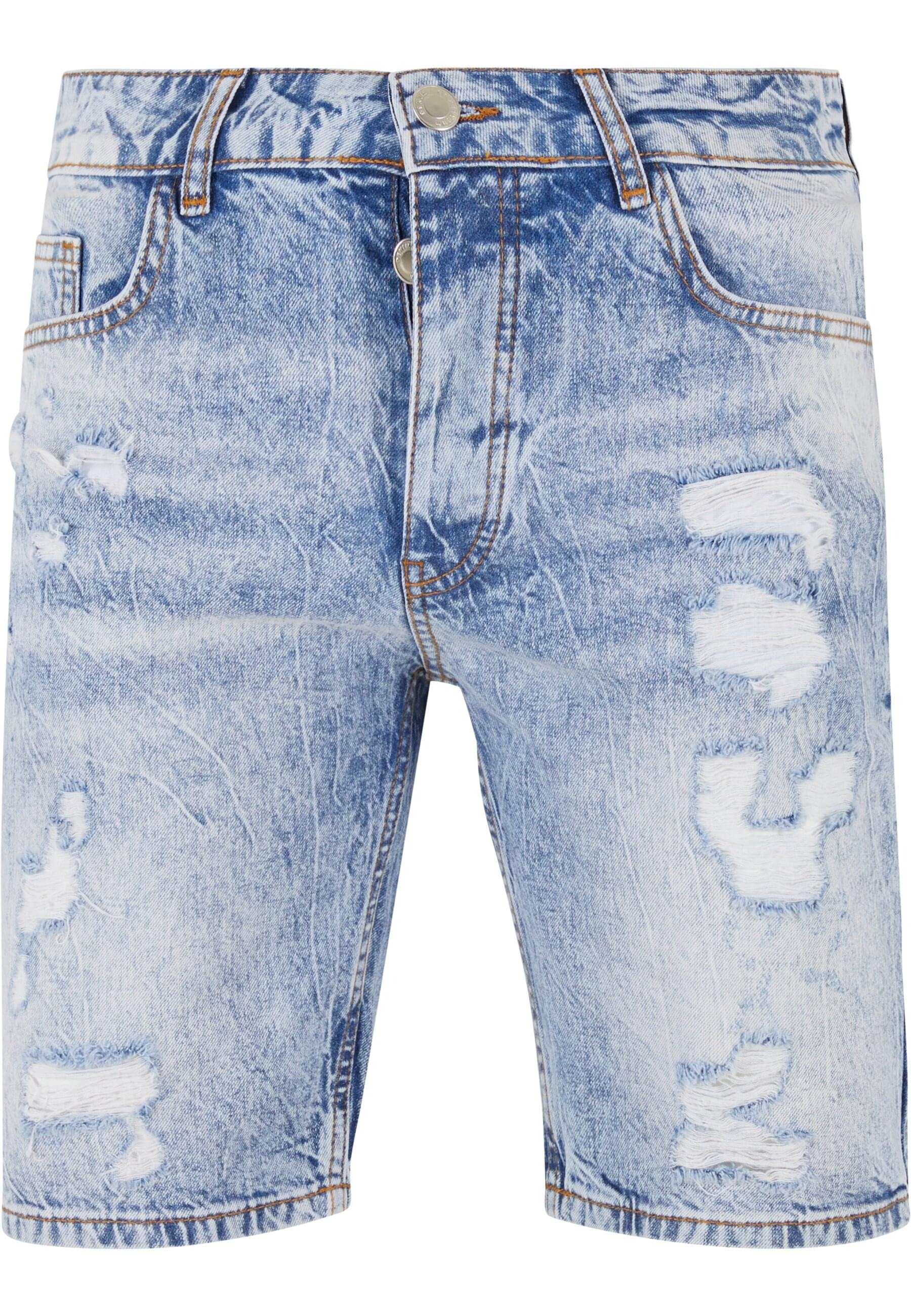 2Y Studios Shorts "2Y Studios Herren 2Y Destroyed Denim Shorts", (1 tlg.)