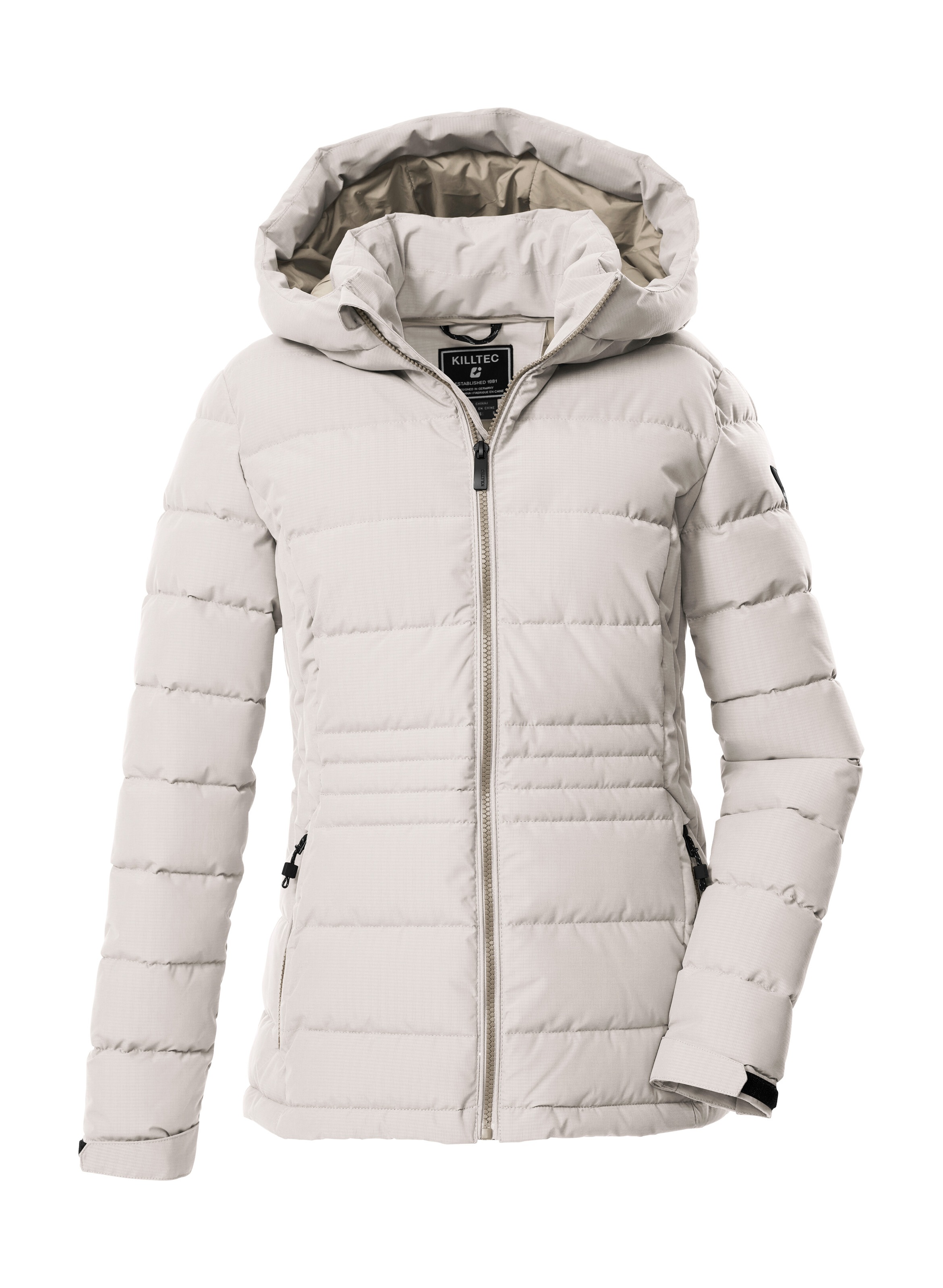 Killtec "KOW 10 WMN QLTD JCKT" Winddichte, wasserabweisende Damen Steppjacke mit verstellbarer Kapuze