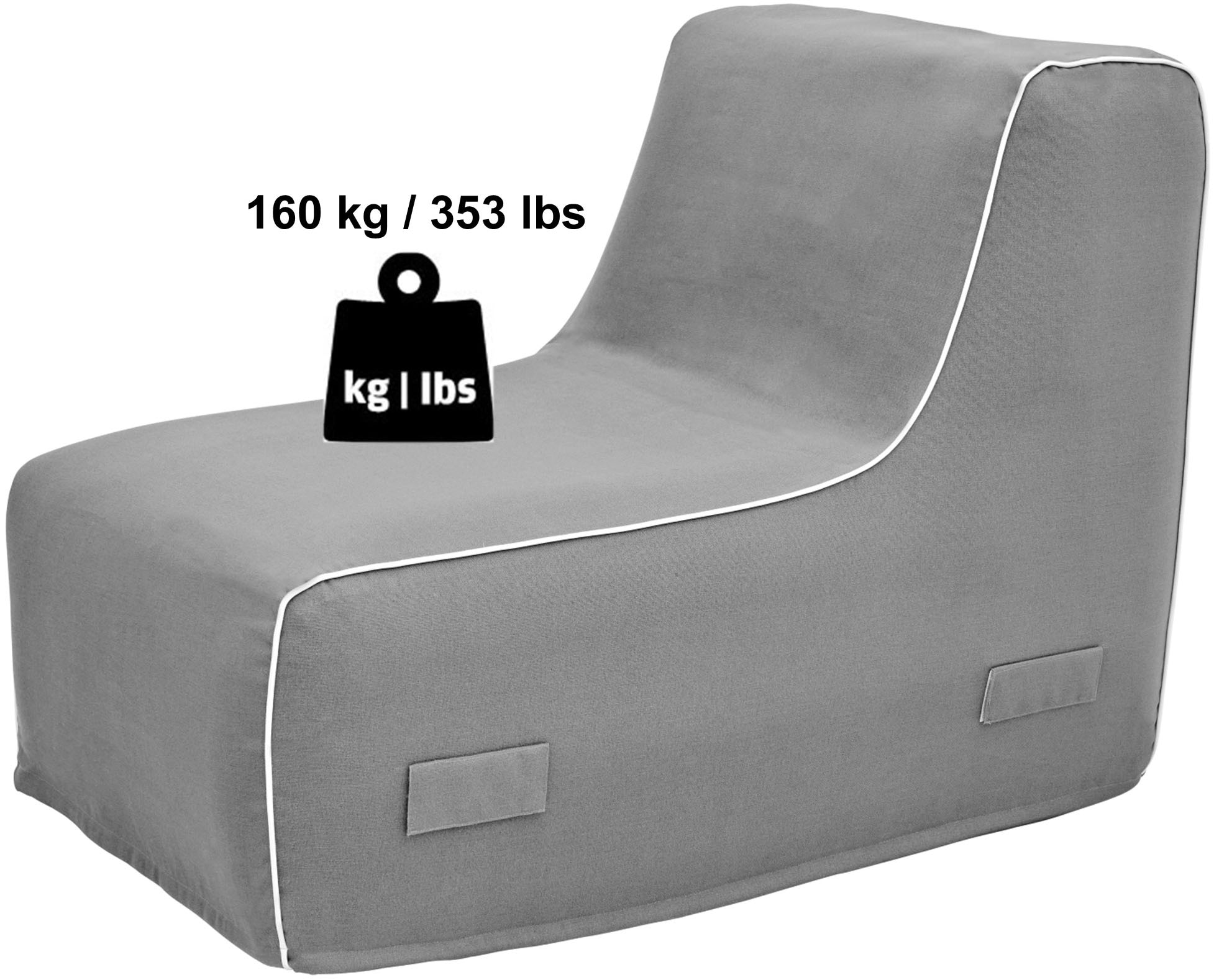 Jahnke Loungesessel »AIR LOUNGE«, (1 St.), aufblasbar, Indoor & Outdoor, 60 cm Sitztiefe