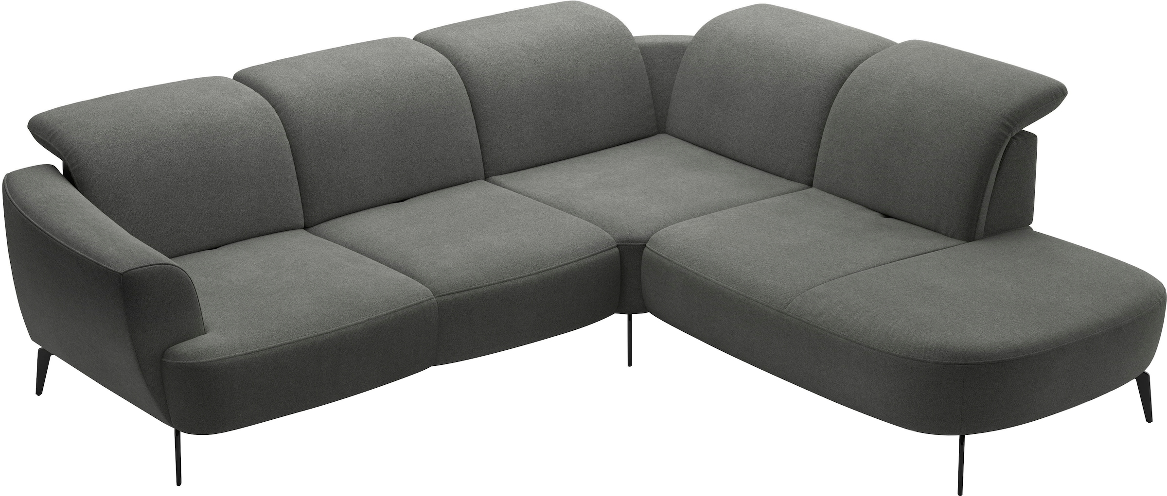 sit&more Ecksofa »Zoe«, ink.Sitztiefenverstellung, wahlweise mit Kopfteilverstellung