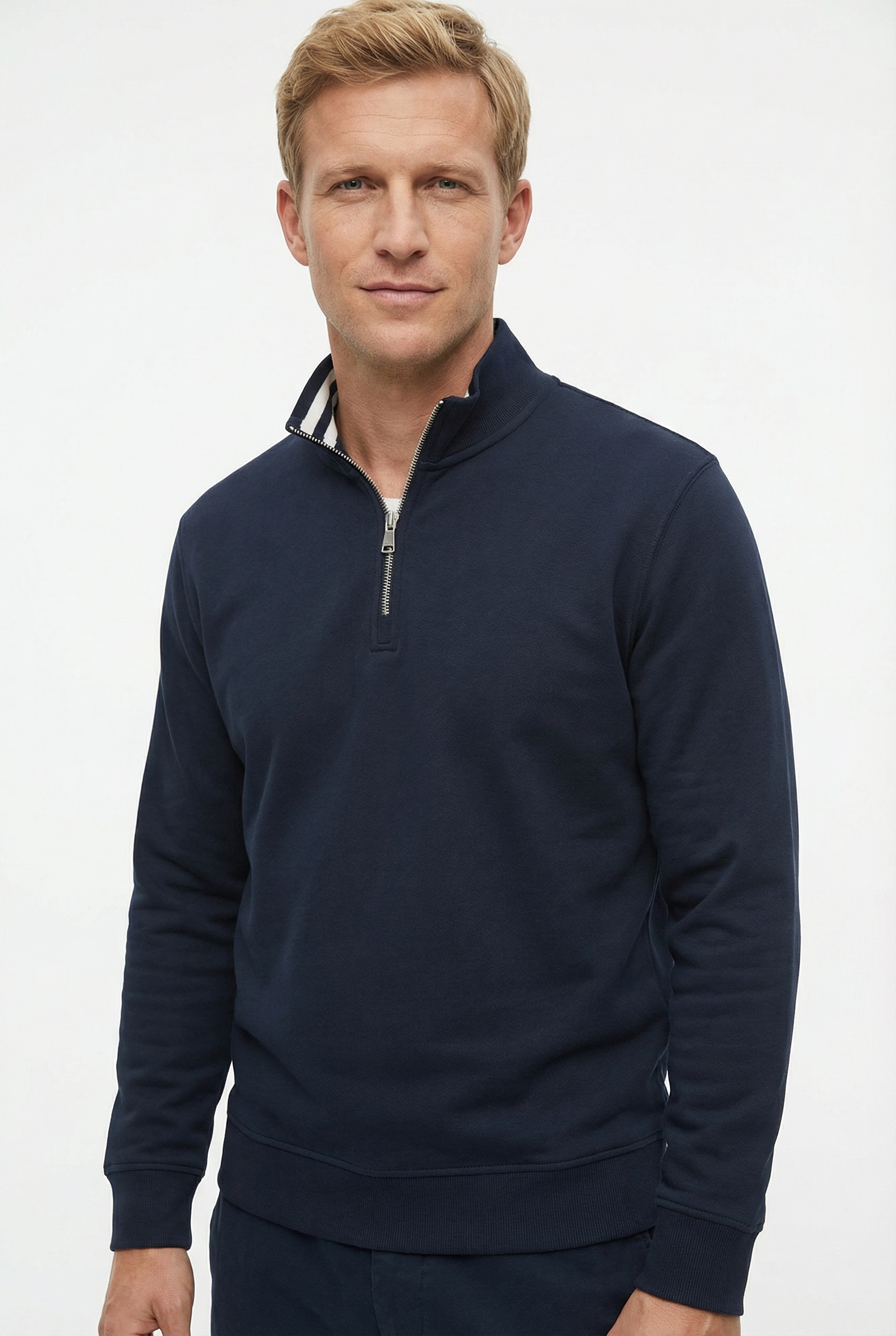 Marc OPolo DENIM Sweatshirt "mit Troyerkragen", relaxed fit, aus Bio-Baumwo günstig online kaufen