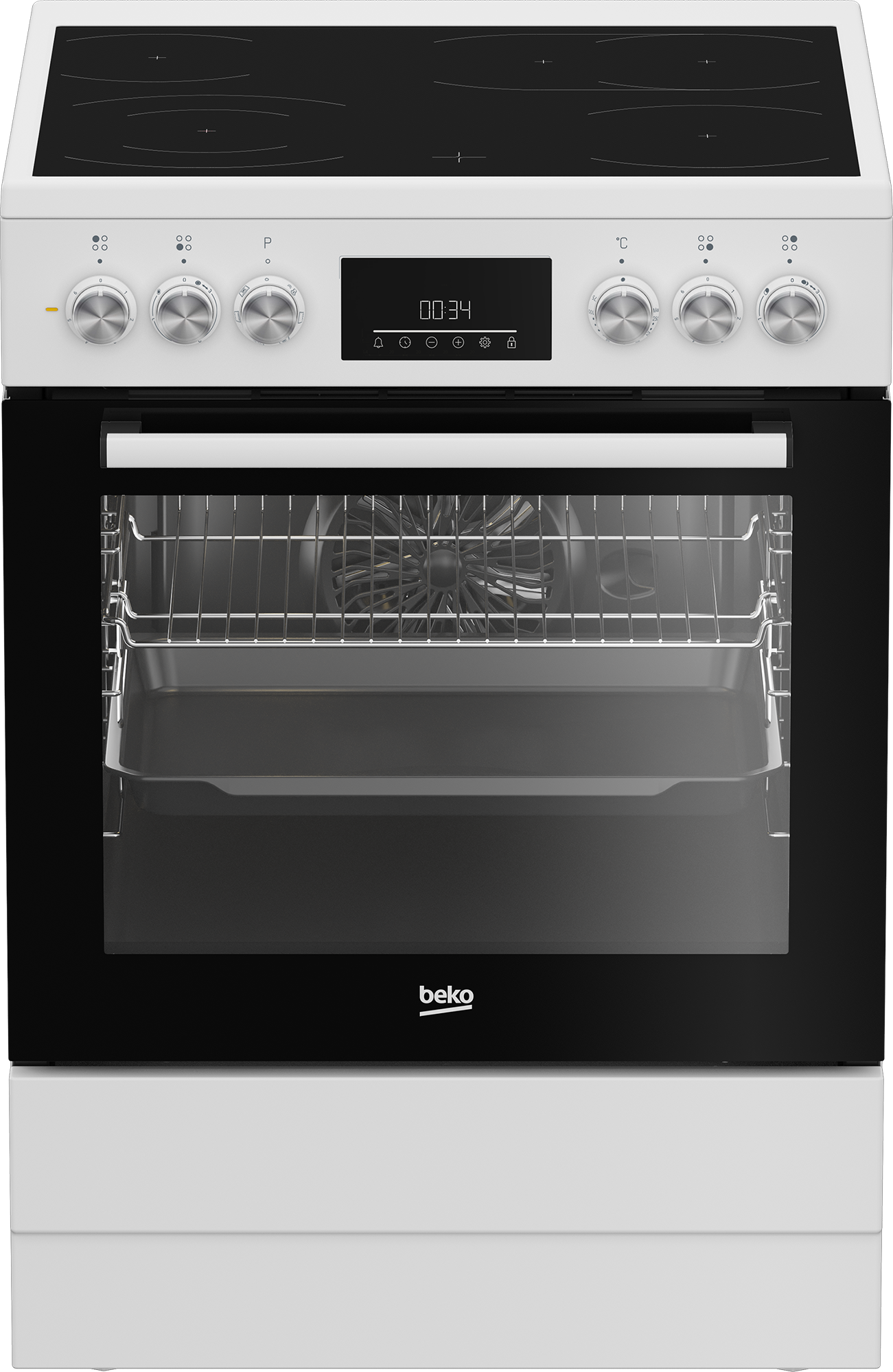 BEKO Elektro-Standherd "FBM67320WS"weiß, Herdsets, SteamShine – Die Dampfreinigung des Backofens